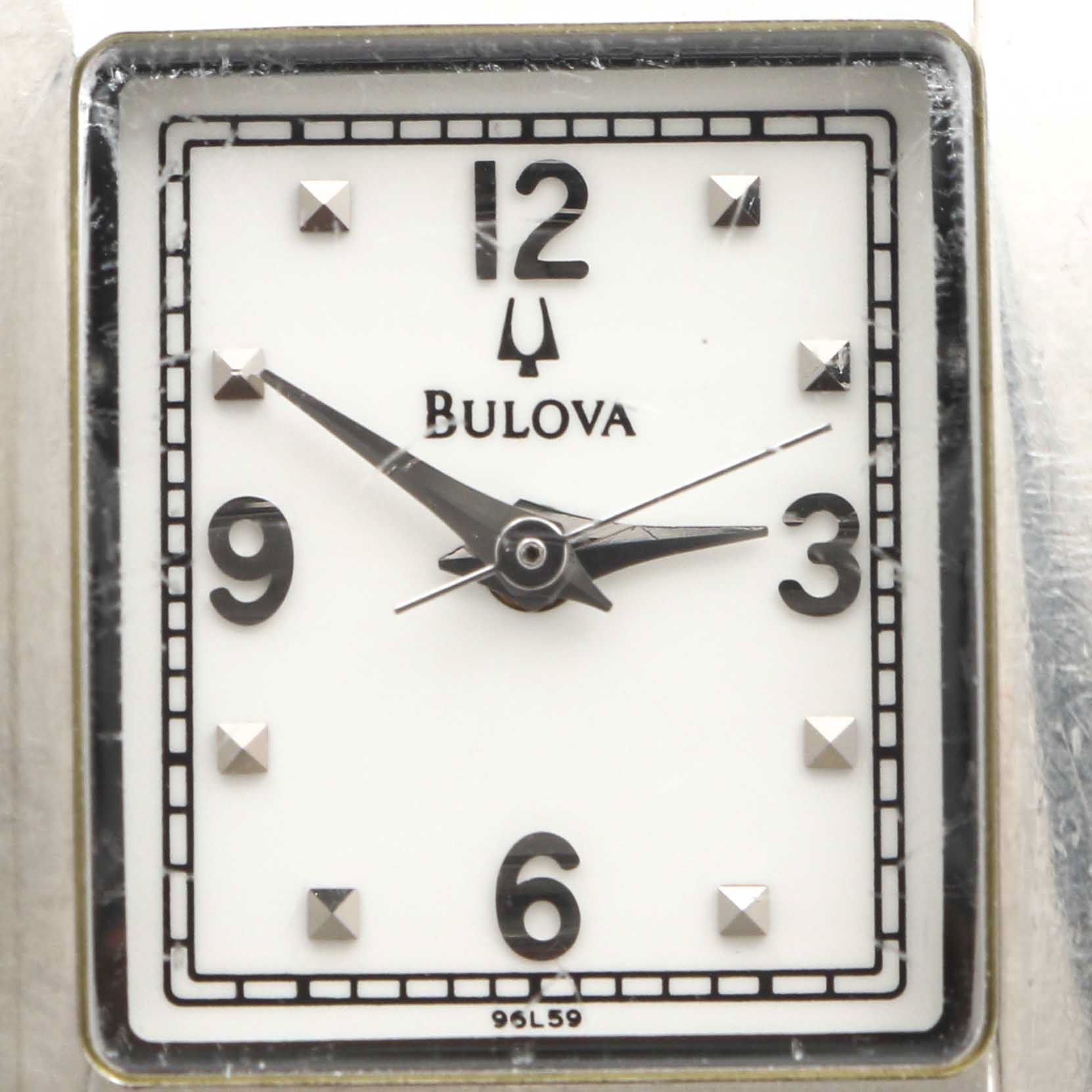 Bulova Stainless Steel and Leather Watch