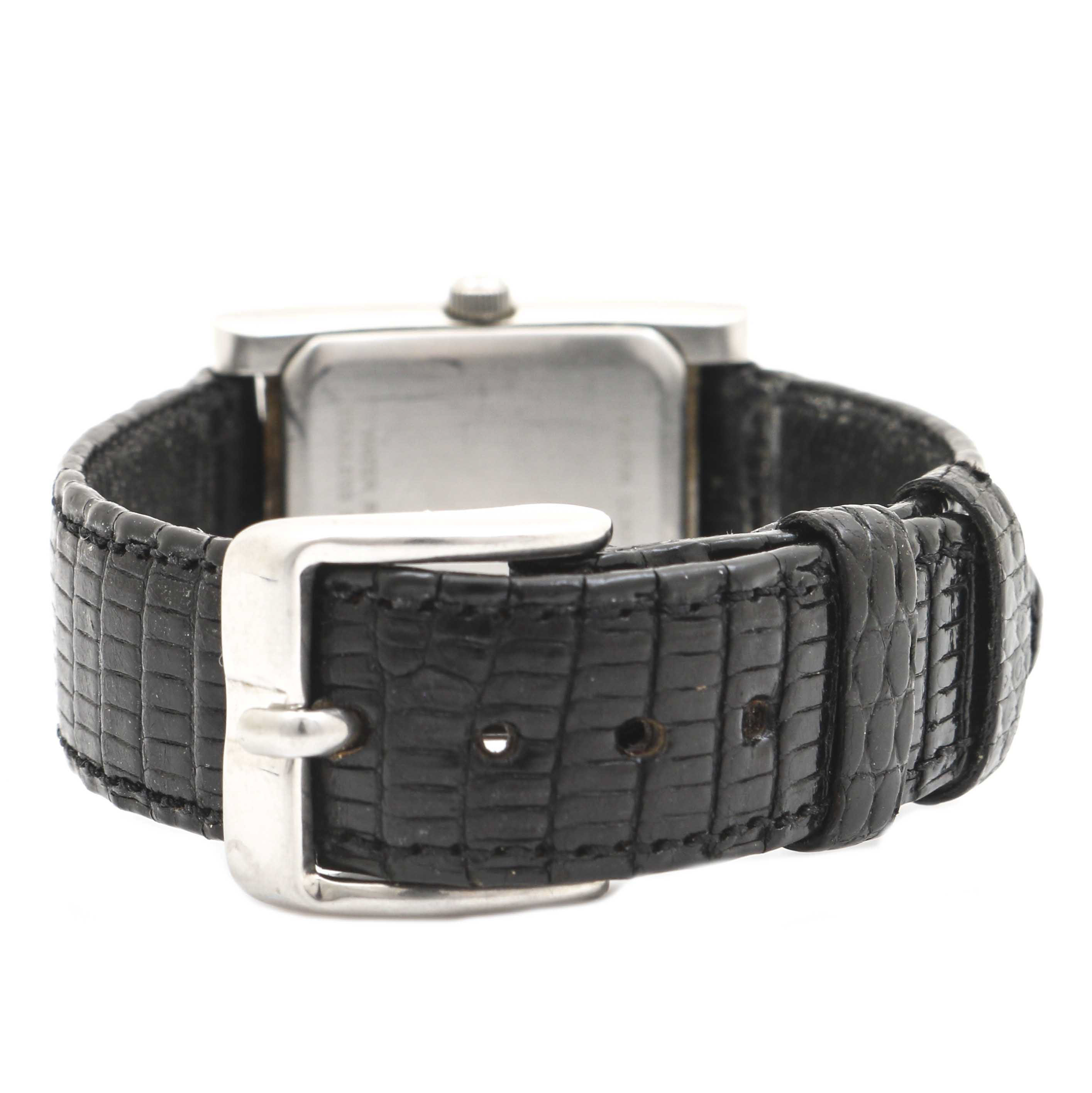 Bulova Stainless Steel and Leather Watch