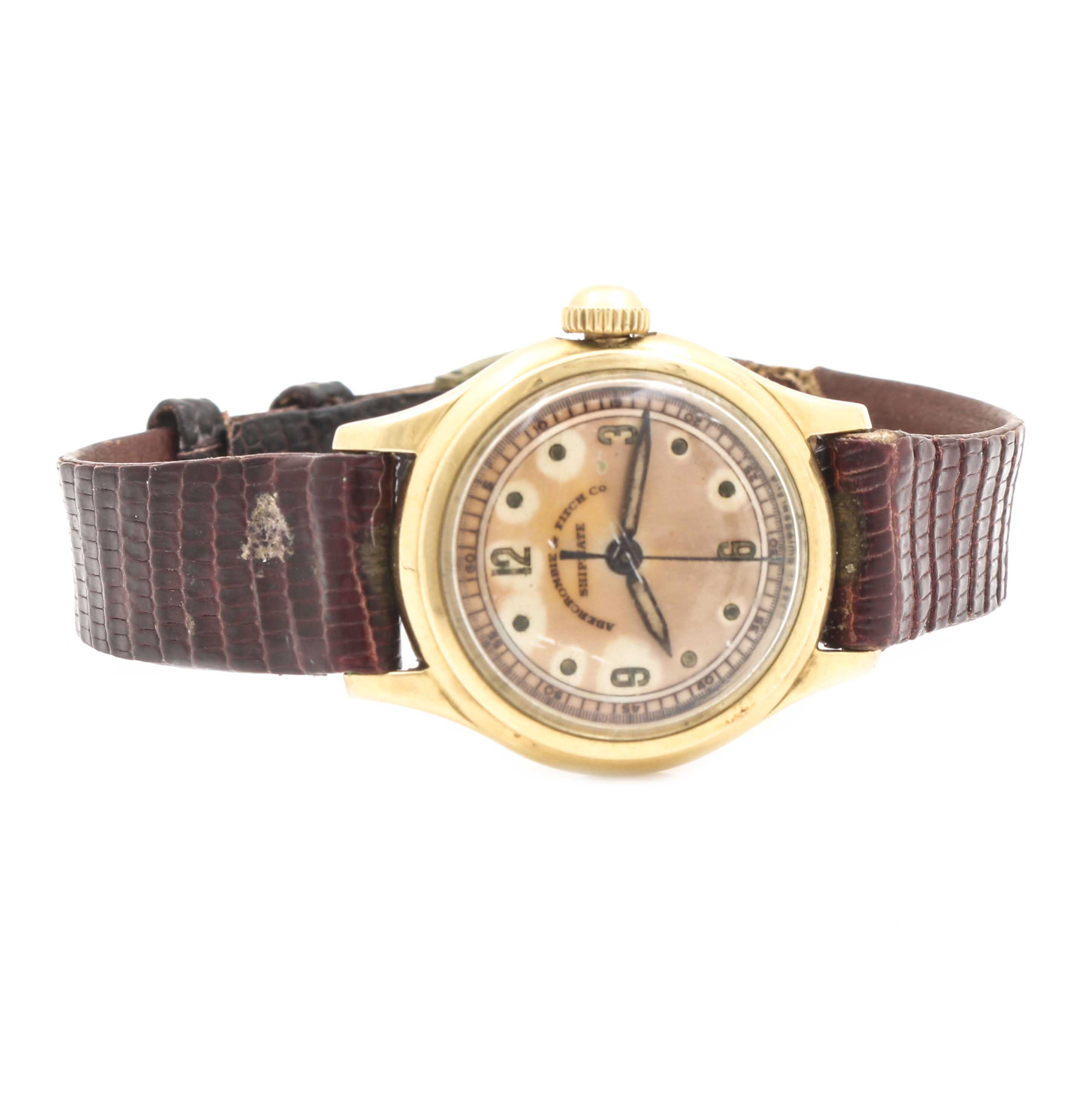 Abercrombie & Fitch Shipmate 14K Yellow Gold Watch