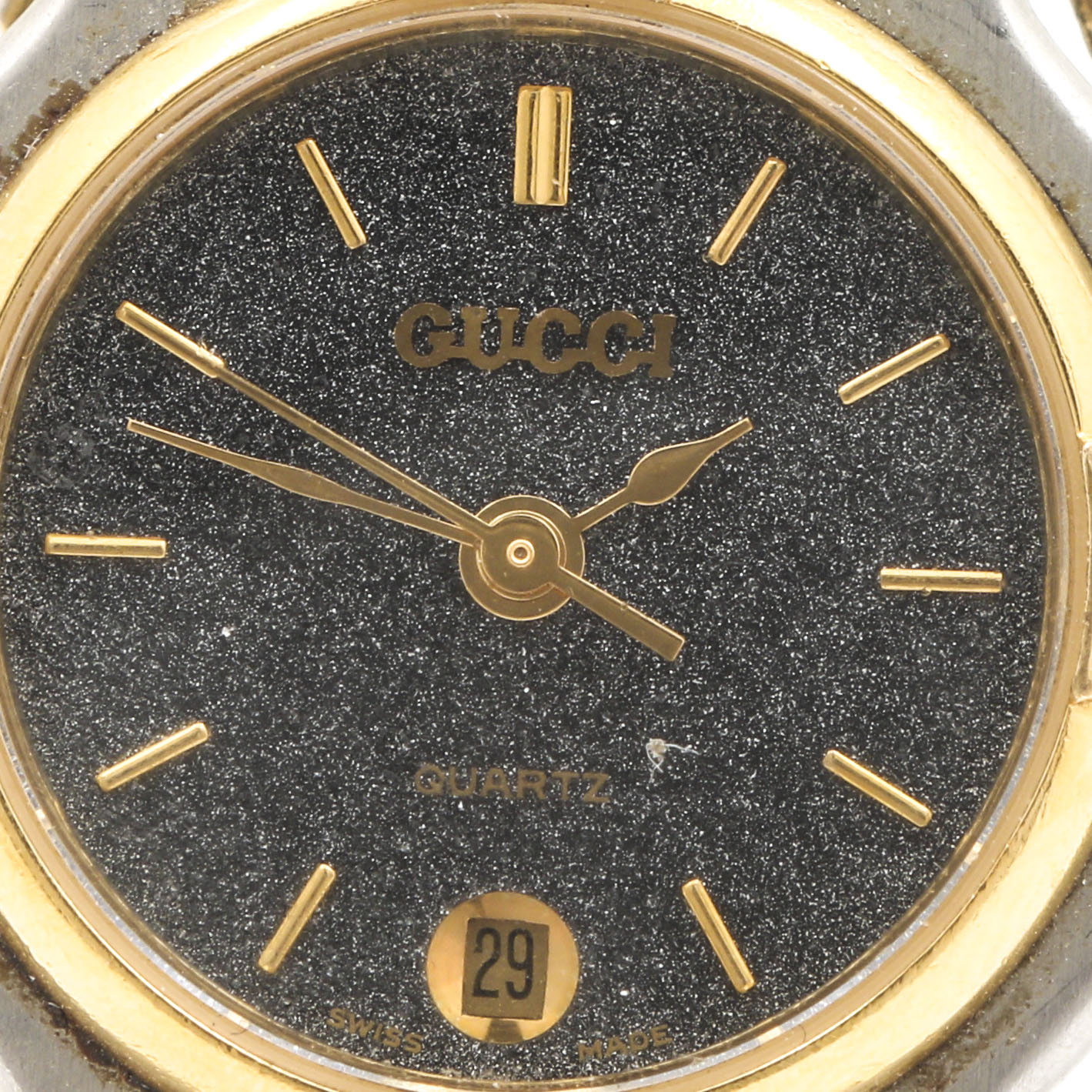 Gucci Stainless Steel Watch With 14K Yellow Gold Charms