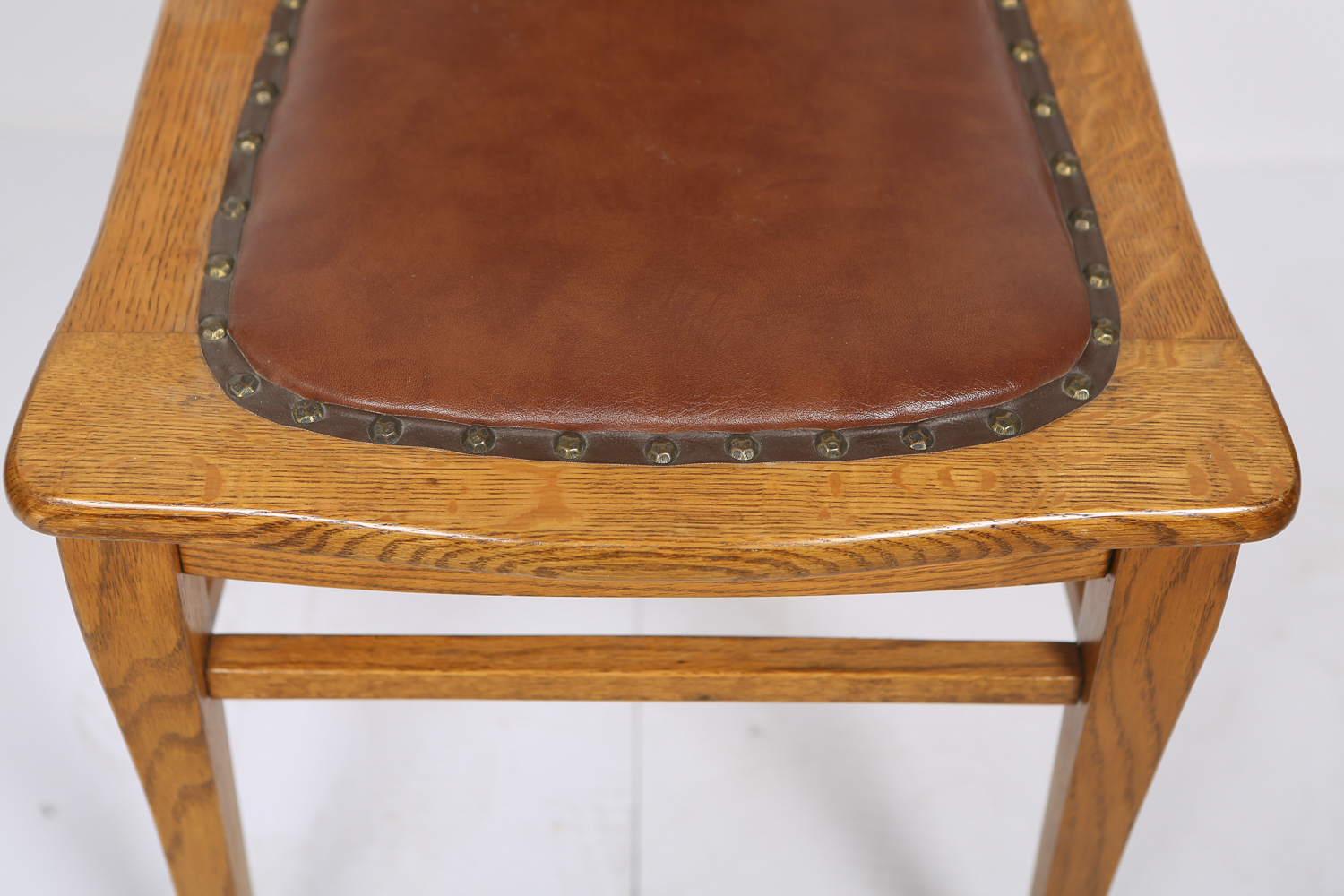 Vintage Tiger Oak Side Chairs