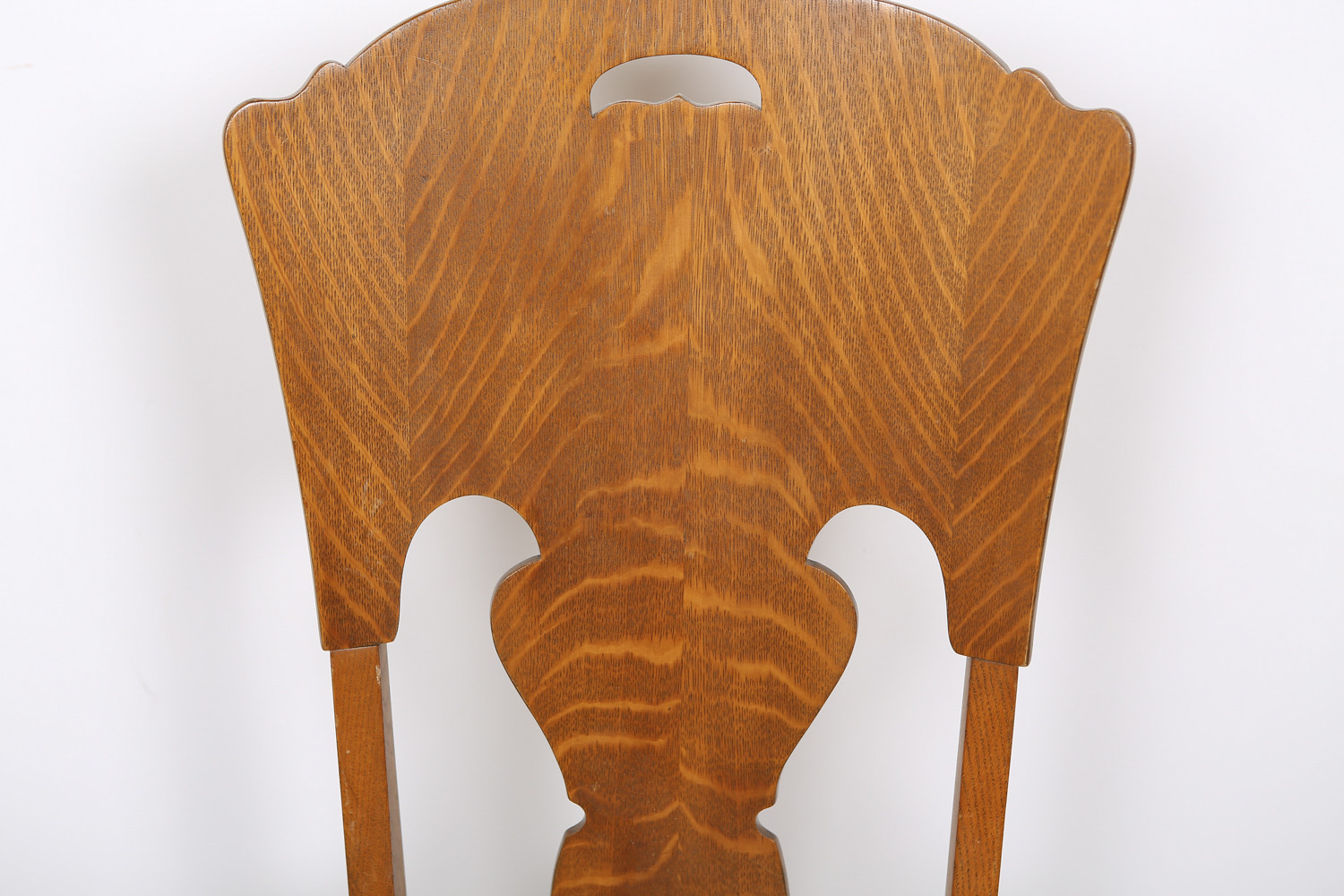 Vintage Tiger Oak Side Chairs