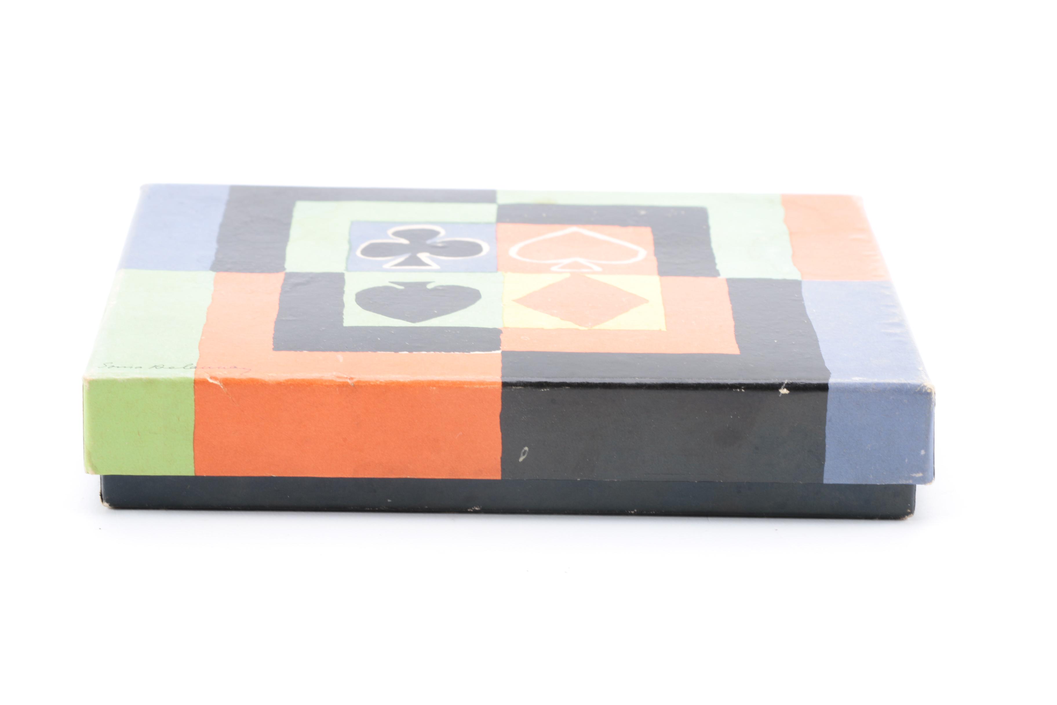 Simultane Bridge Playing Cards Designed by Sonia Delaunay