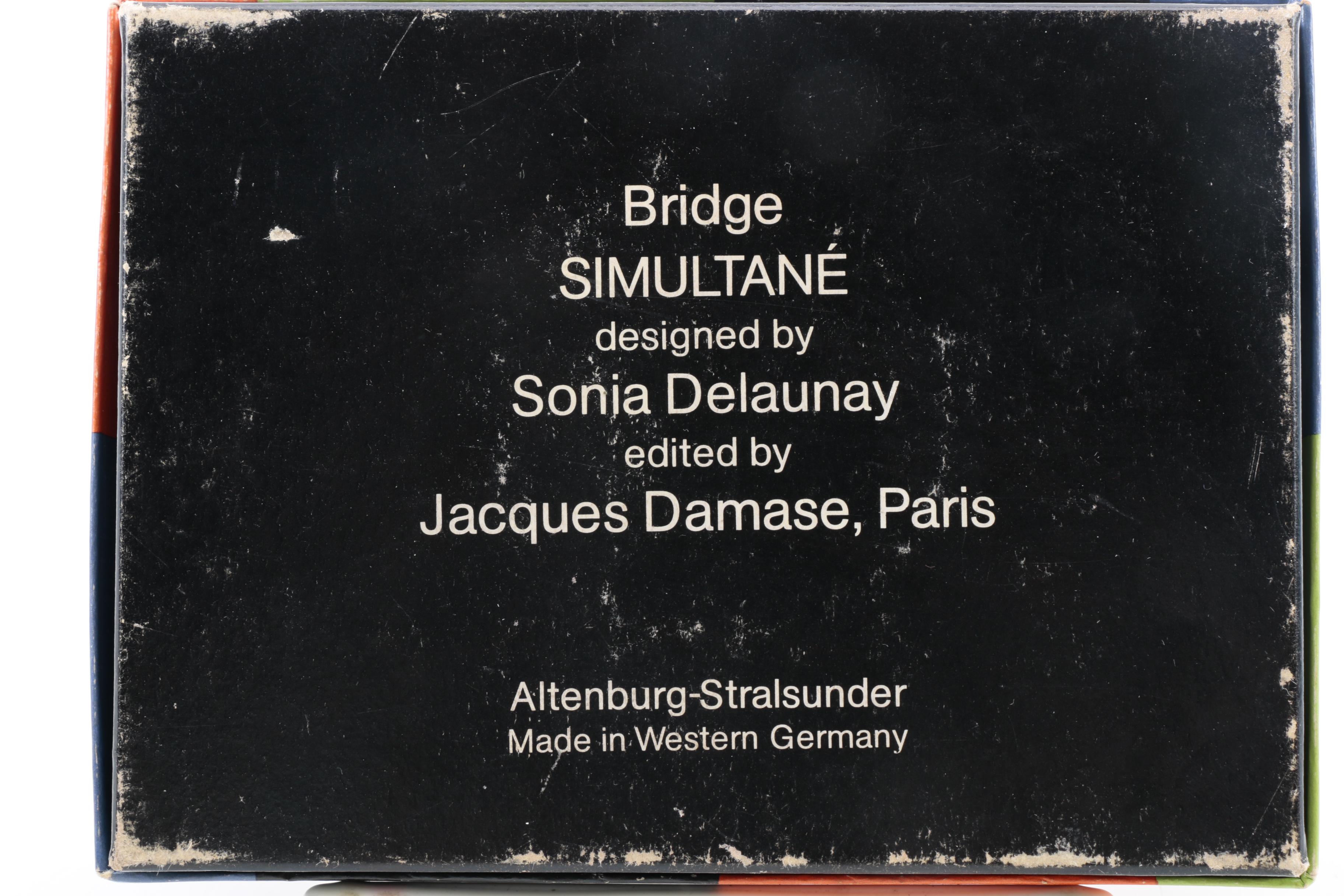 Simultane Bridge Playing Cards Designed by Sonia Delaunay