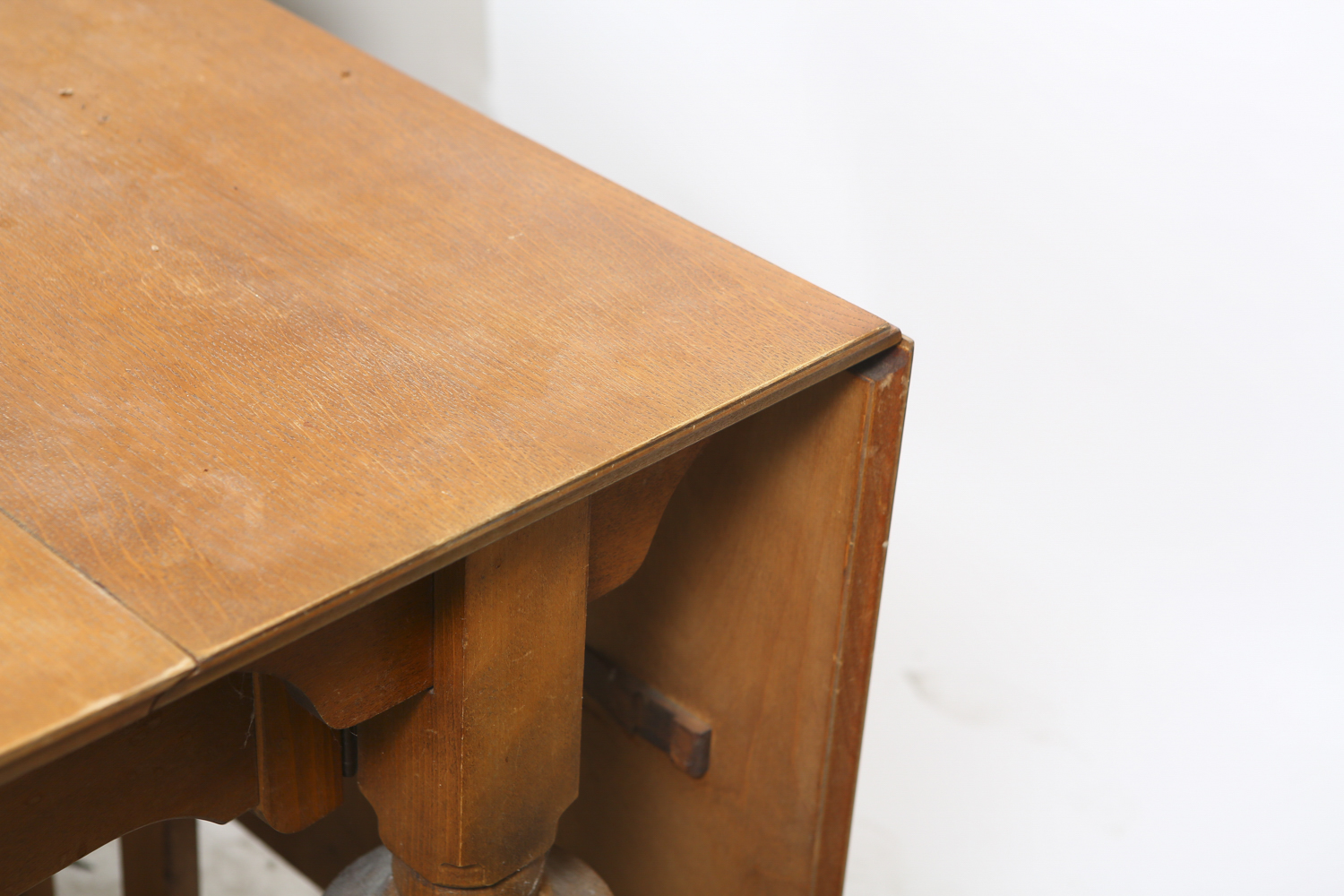 Oak Gate-Leg Trestle Table