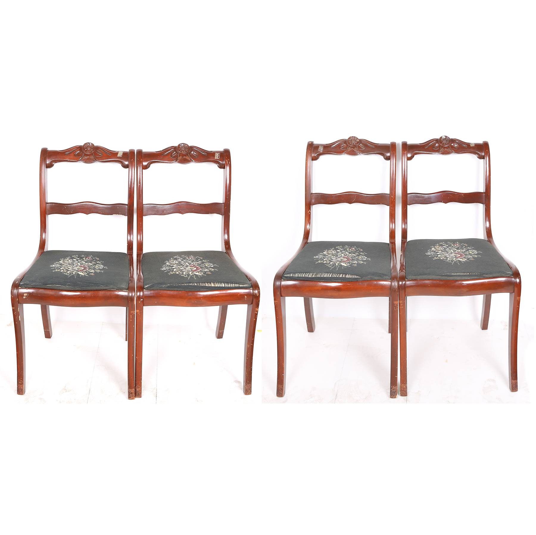 Set of Vintage Victorian Style Dining Chairs