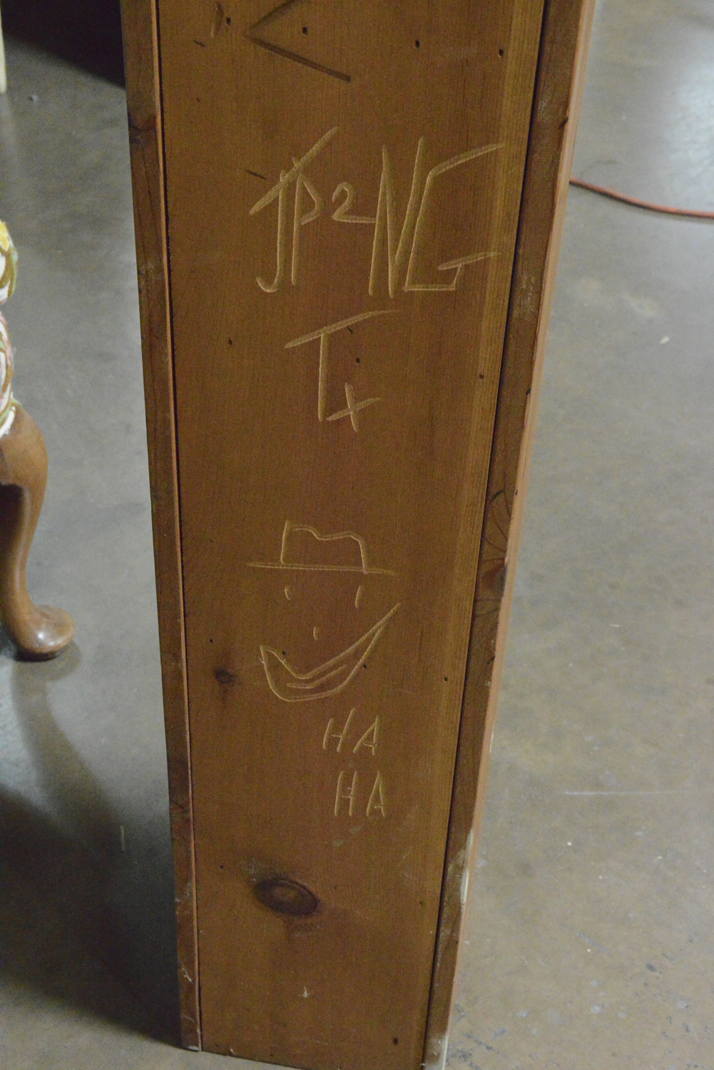 Folk Art Style Cabinet