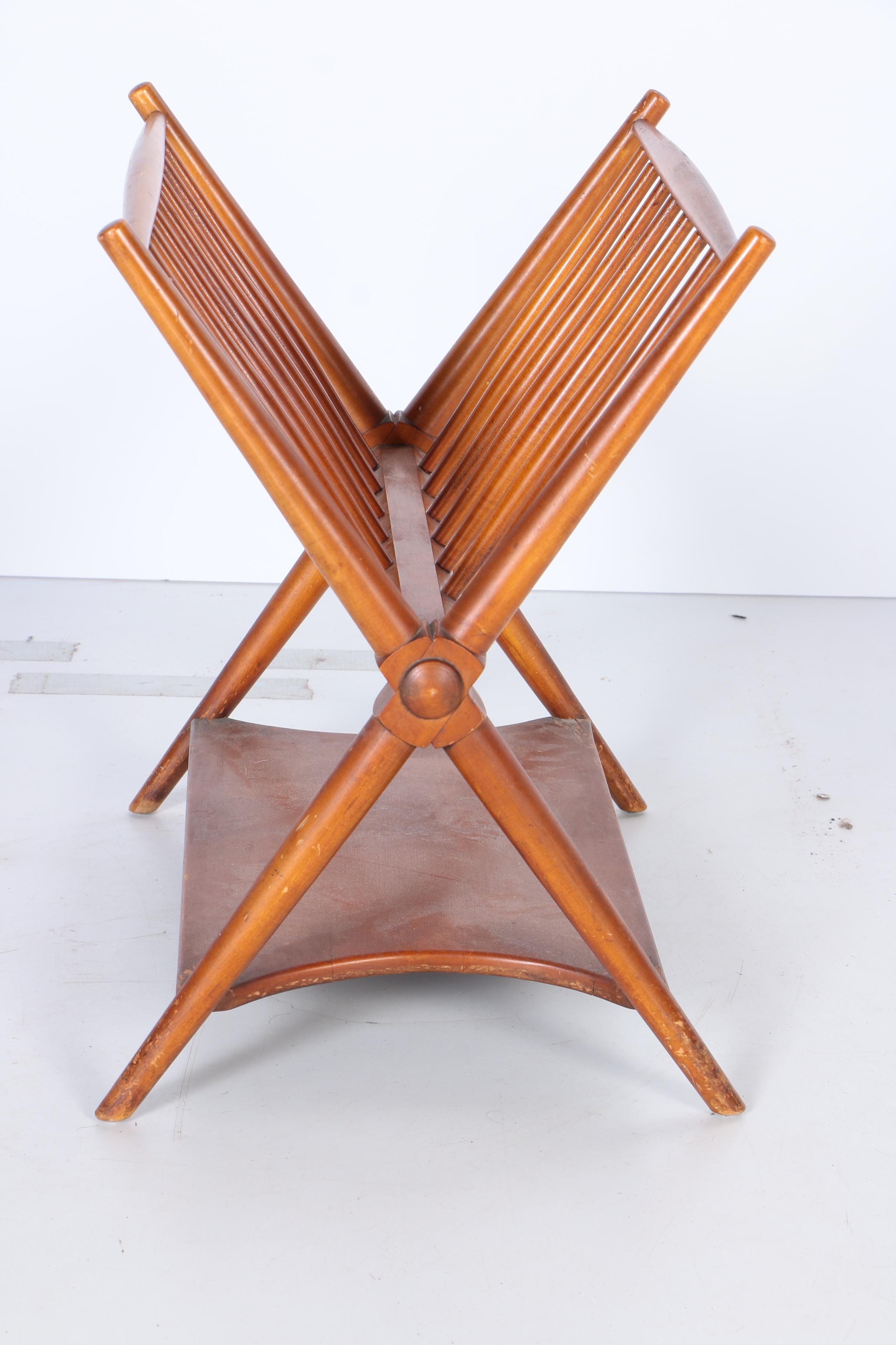 Mid Century Modern Robsjohn Gibbings Magazine Stand for Widdicomb