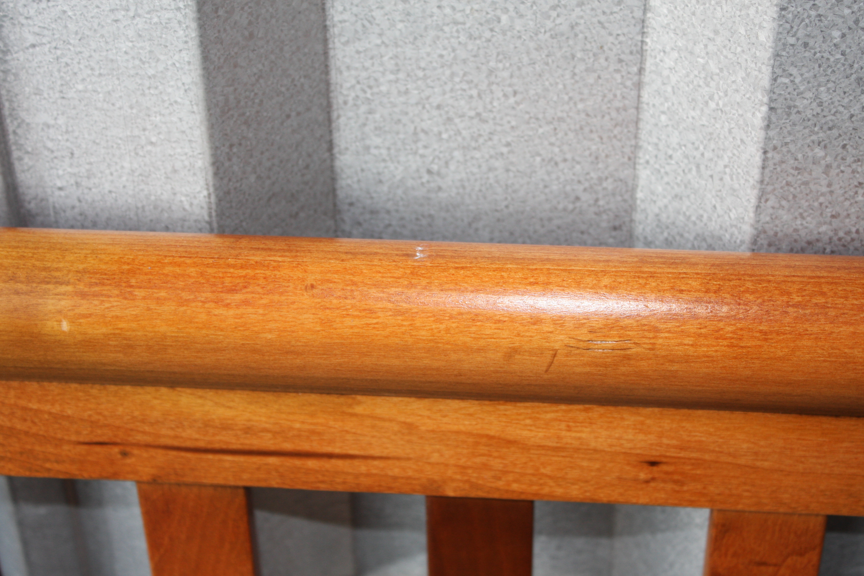 Sleigh Style Cherry Queen Size Bed Frame