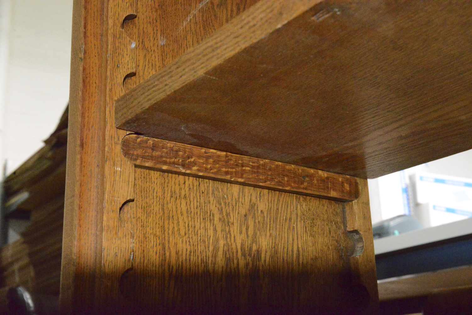 Vintage Tiger Oak Cabinet and Bookcase by The Alliance