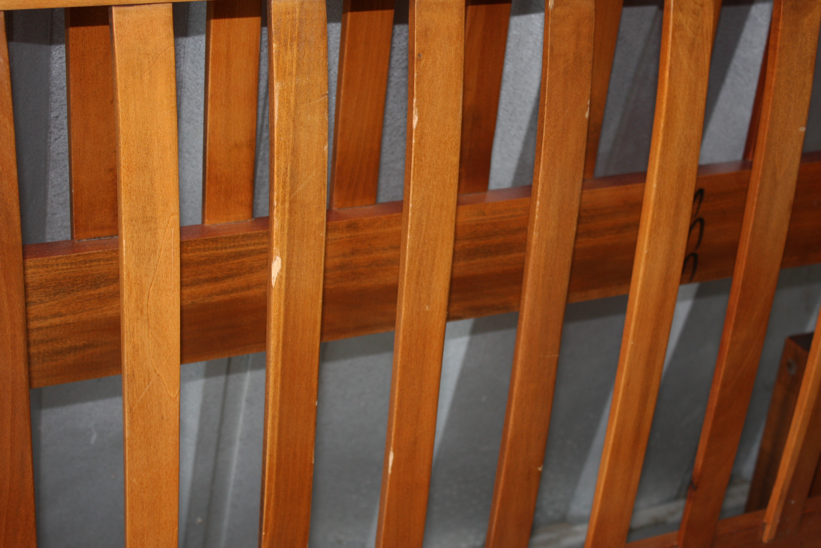 Sleigh Style Cherry Queen Size Bed Frame