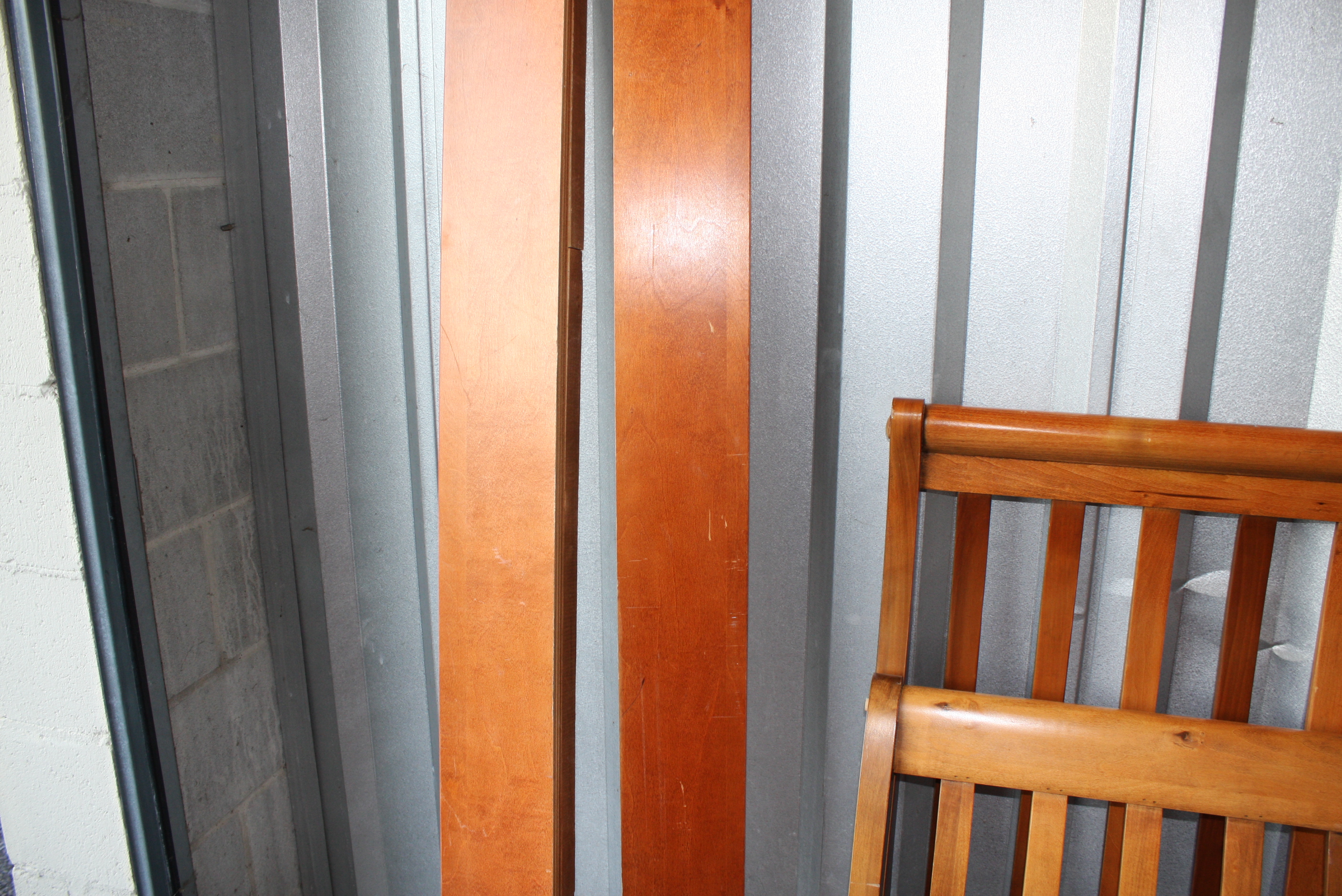 Sleigh Style Cherry Queen Size Bed Frame