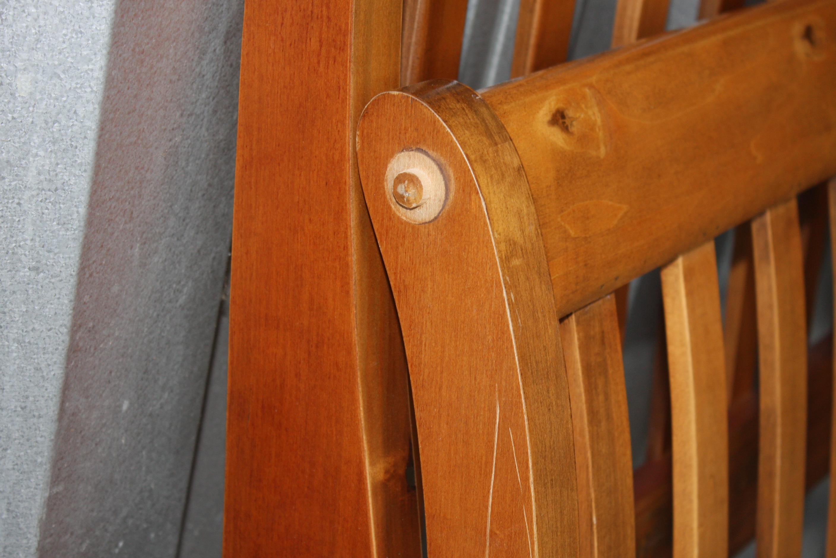 Sleigh Style Cherry Queen Size Bed Frame