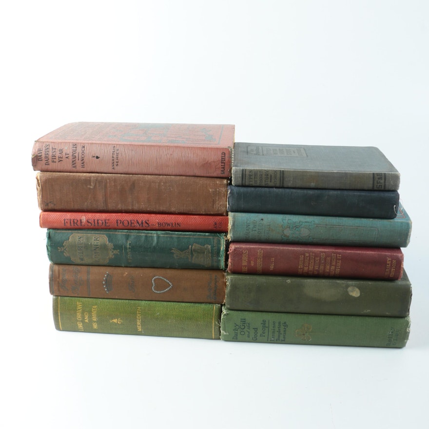 Antique and Vintage Literature and Poetry Books