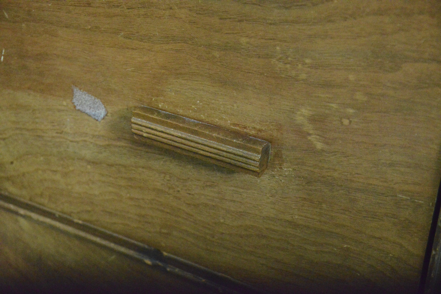 Vintage Walnut Low Chest of Drawers