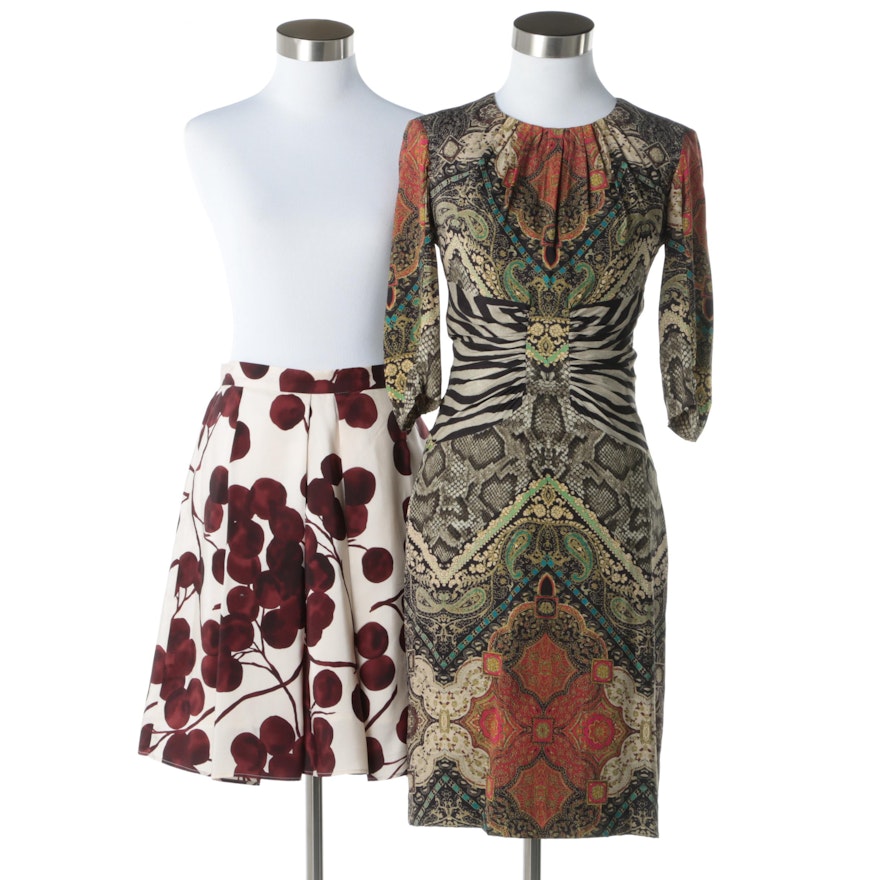 Women's Dress and Skirt From Etro and Yoana Baraschi
