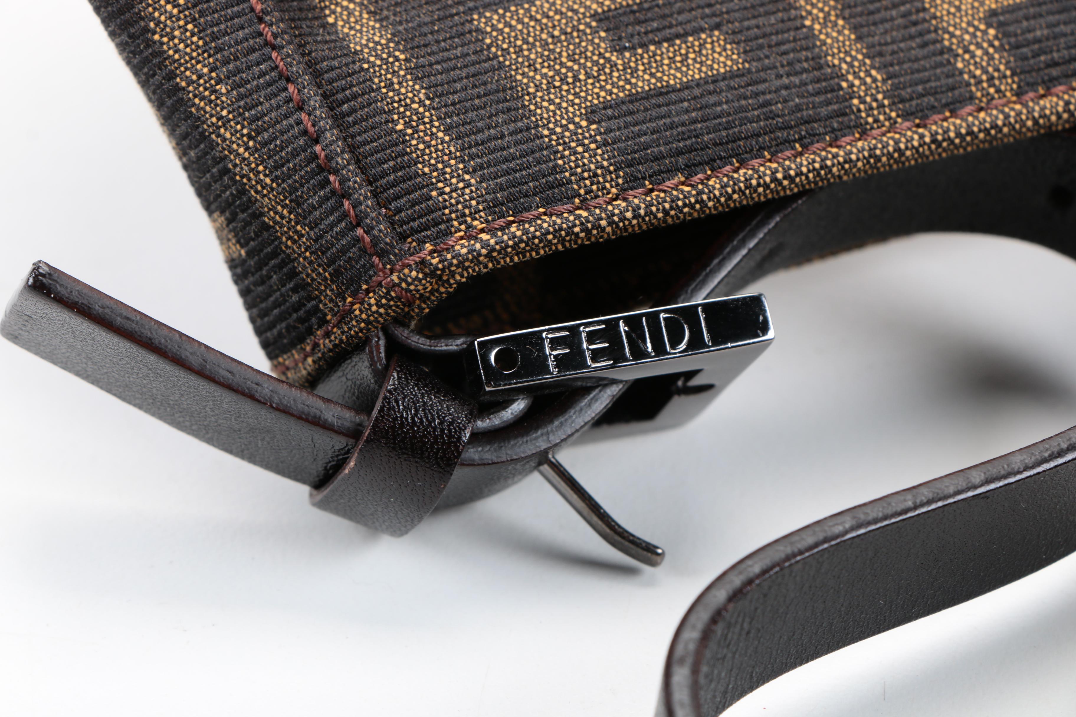 Fendi Classics Canvas Baguette Bag