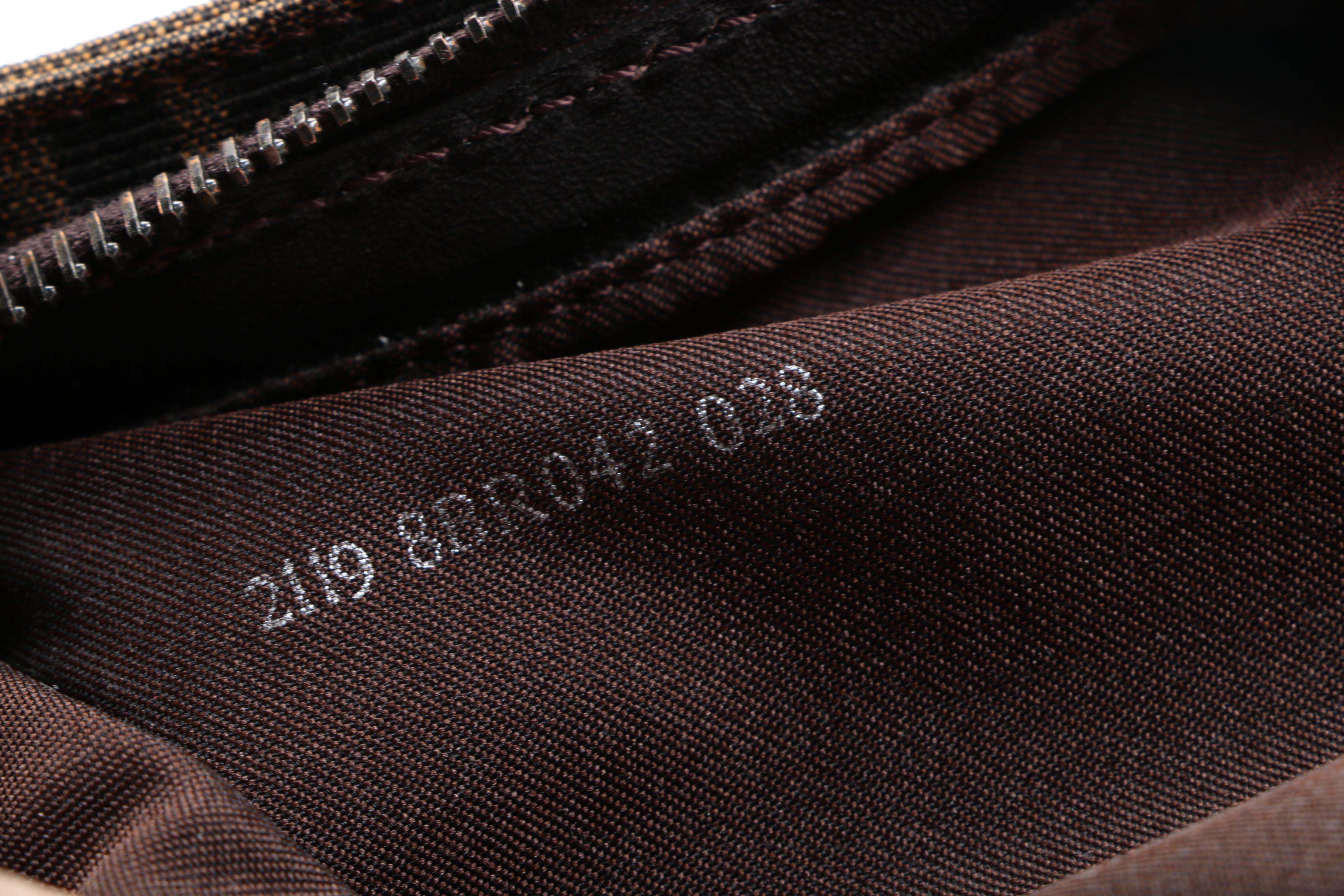 Fendi Classics Canvas Baguette Bag