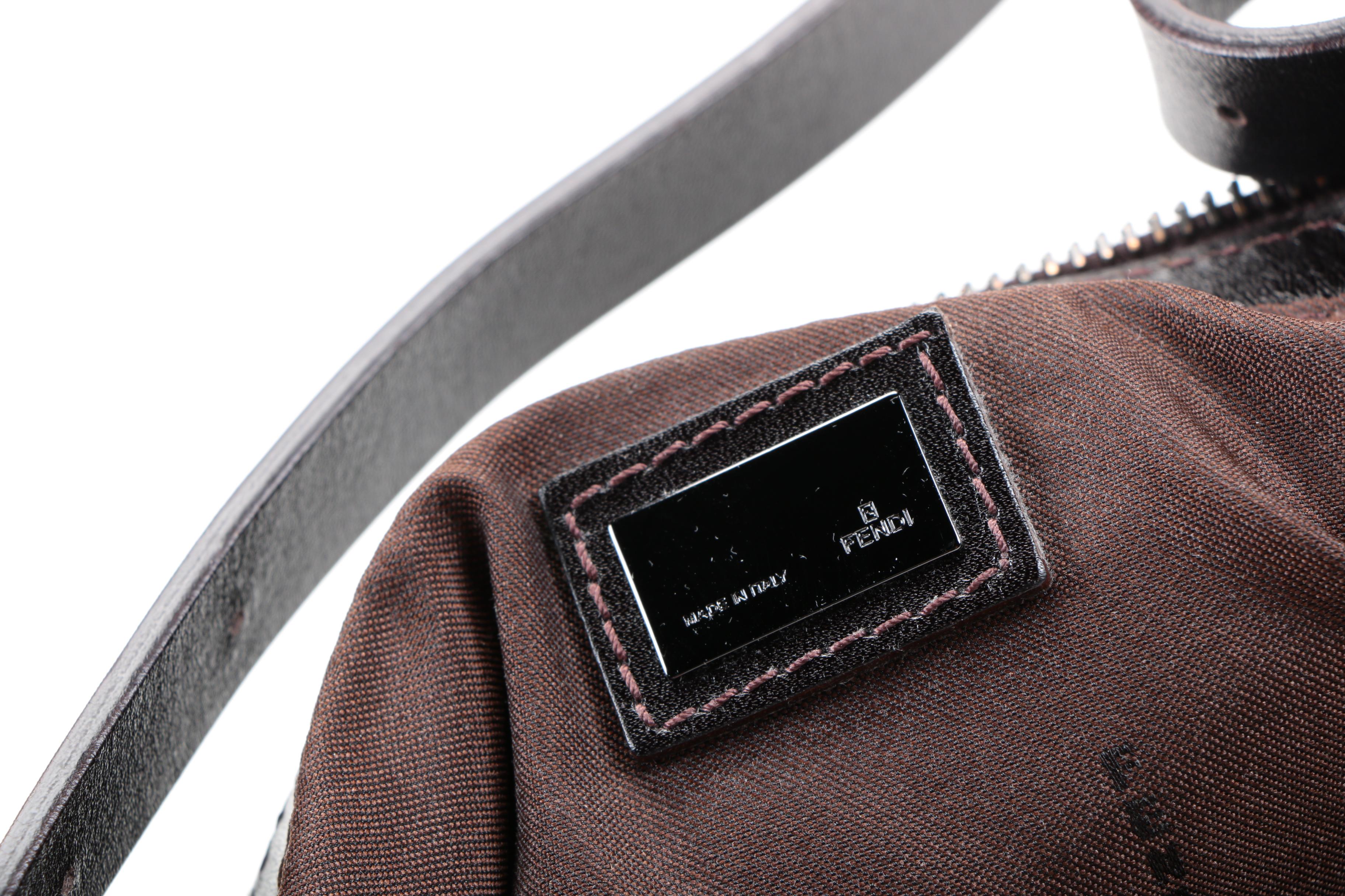 Fendi Classics Canvas Baguette Bag