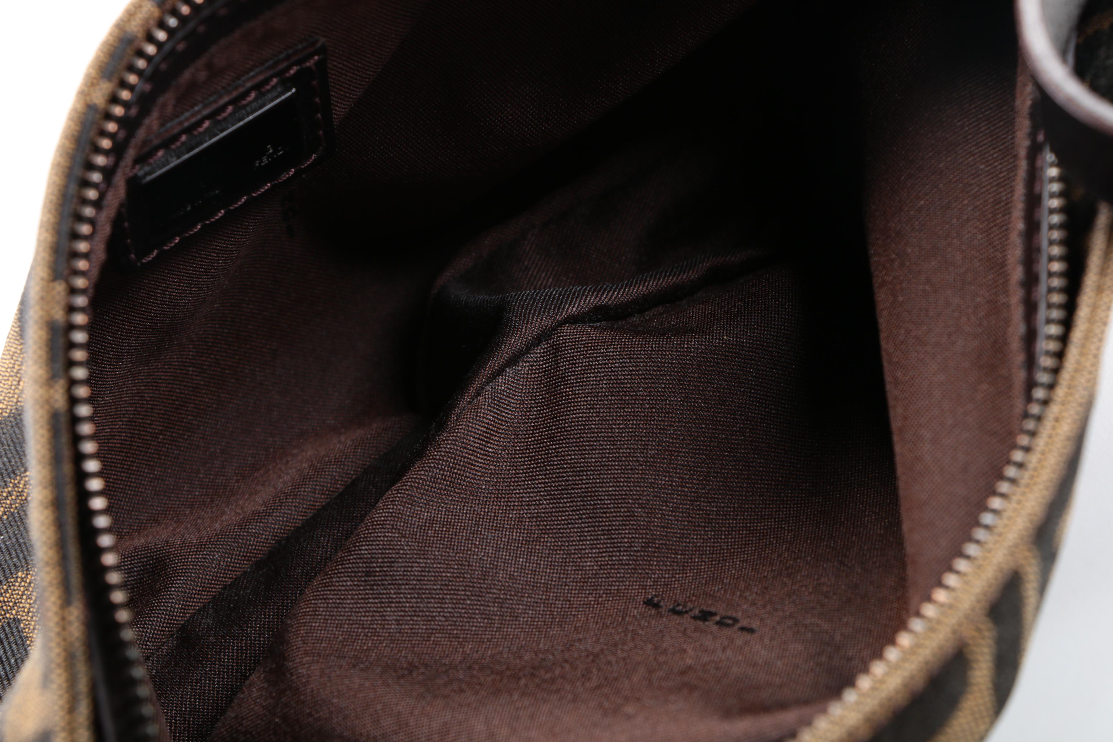 Fendi Classics Canvas Baguette Bag