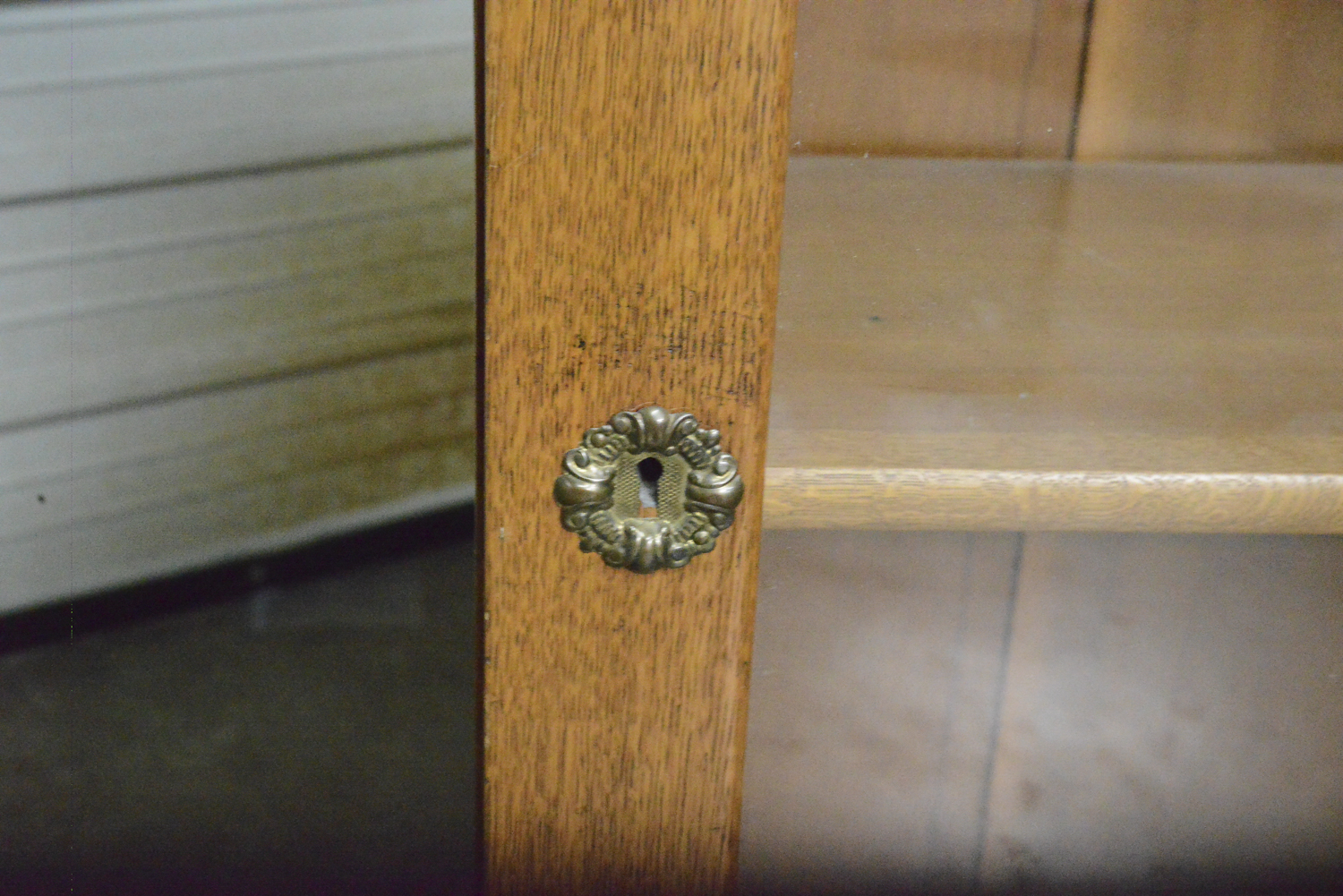 Vintage Oak Display Cabinet