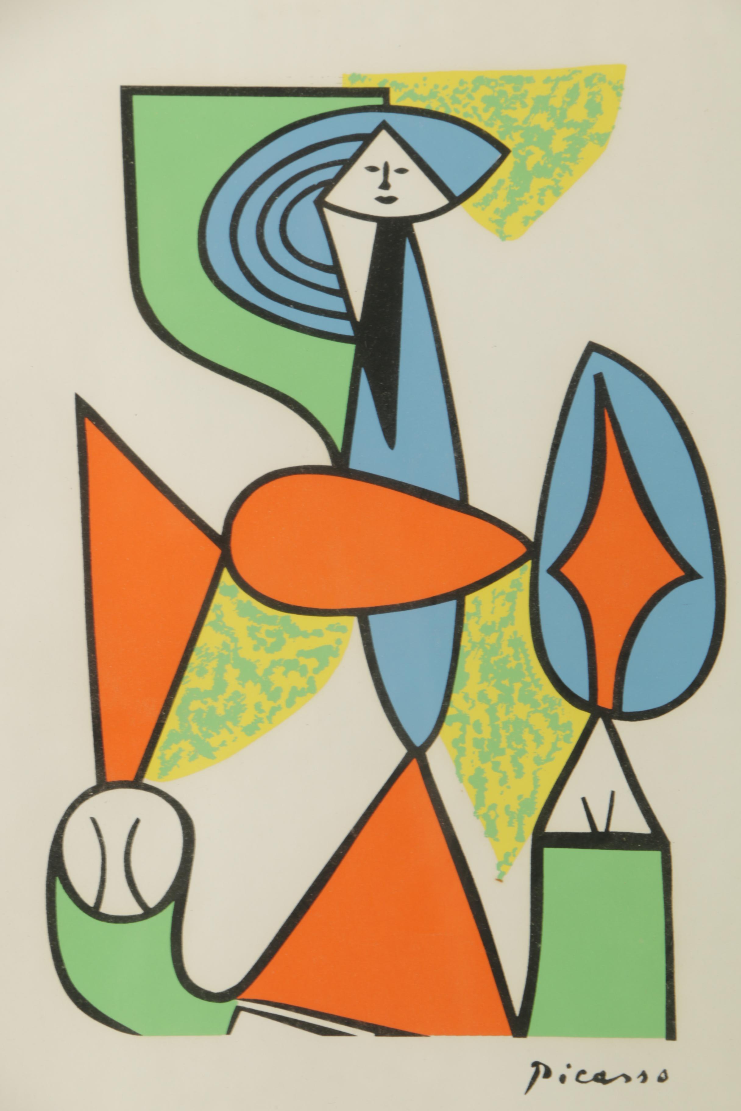 Serigraph on Paper After Pablo Picasso "Seated Woman"