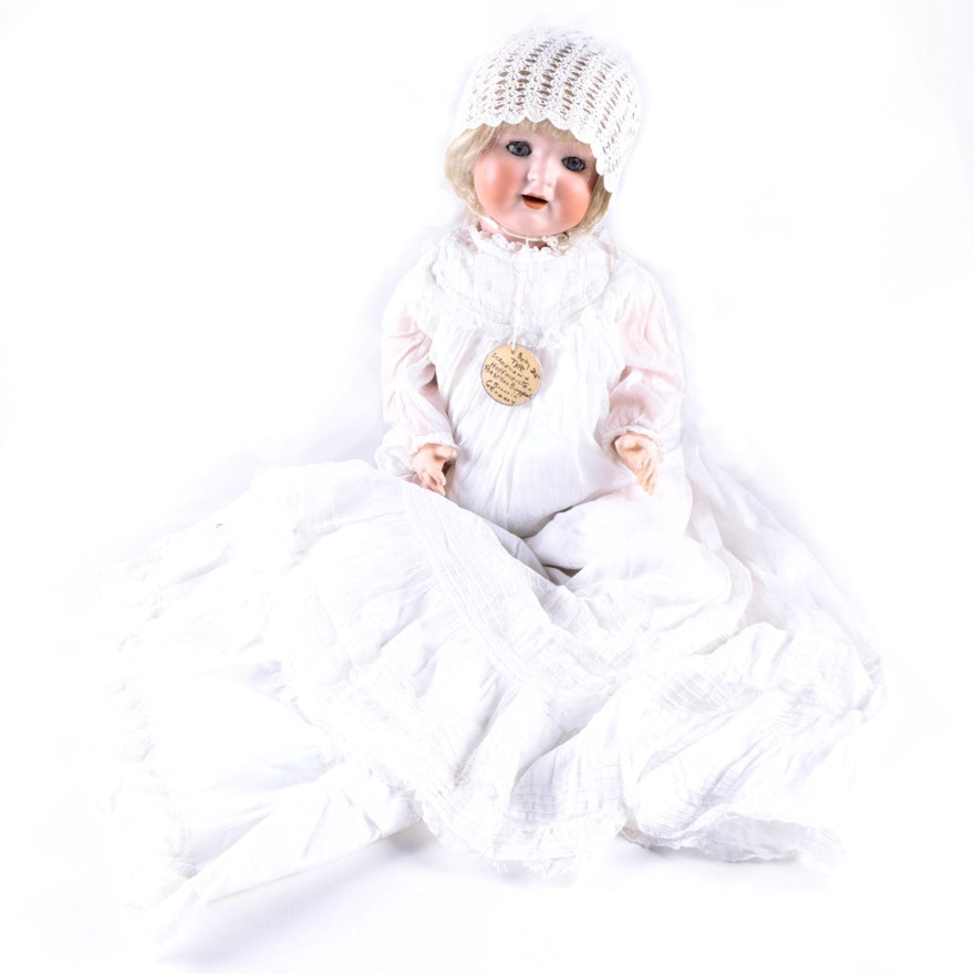 1930s Schoenau & Hoffmeister Bisque and Composition Baby Doll