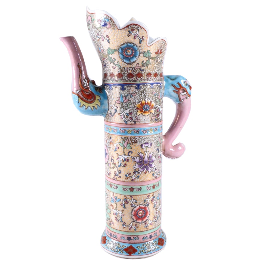 Hand-Painted Chinese Flagon