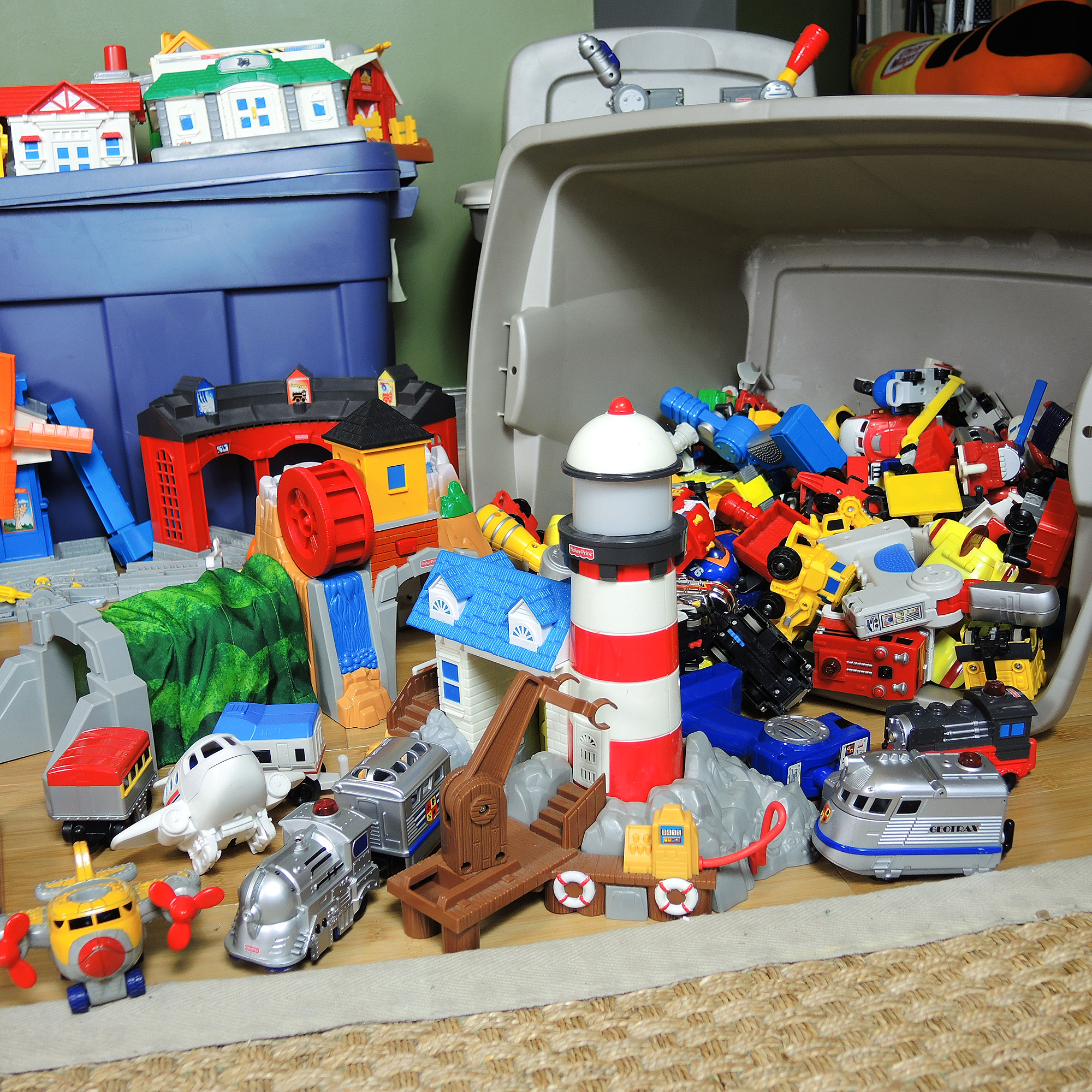 Massive Fisher-Price GeoTrax Collection