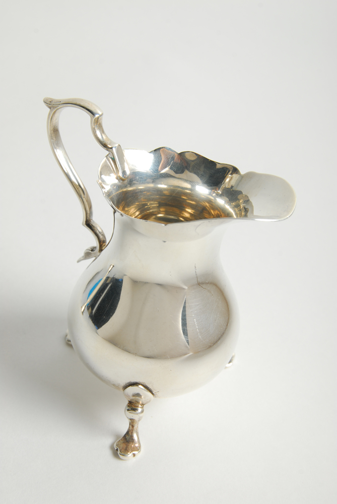 1951 Gorham Sterling Creamer and Sugar Bowl with Manchester Silver Co. Cup