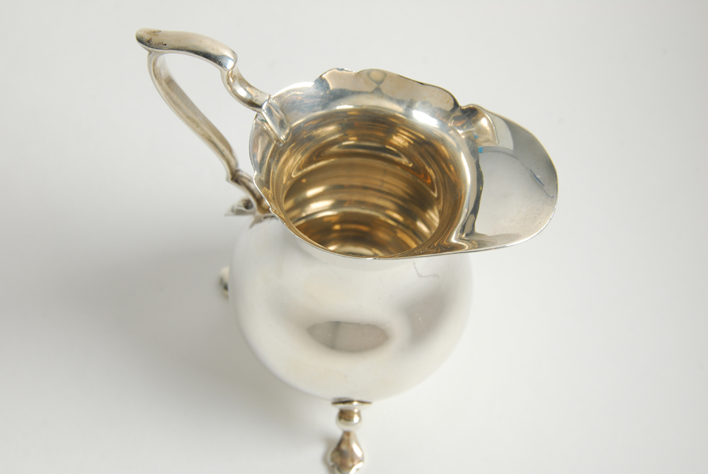 1951 Gorham Sterling Creamer and Sugar Bowl with Manchester Silver Co. Cup