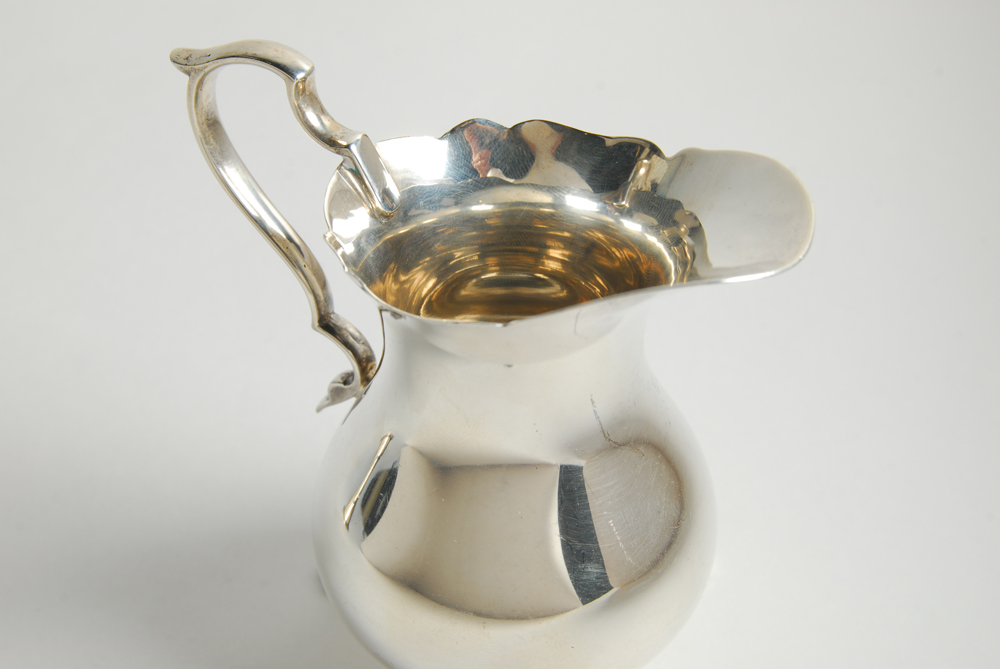 1951 Gorham Sterling Creamer and Sugar Bowl with Manchester Silver Co. Cup