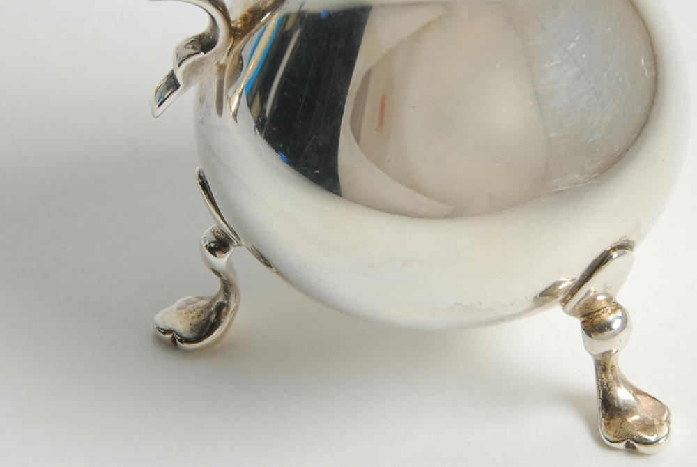 1951 Gorham Sterling Creamer and Sugar Bowl with Manchester Silver Co. Cup