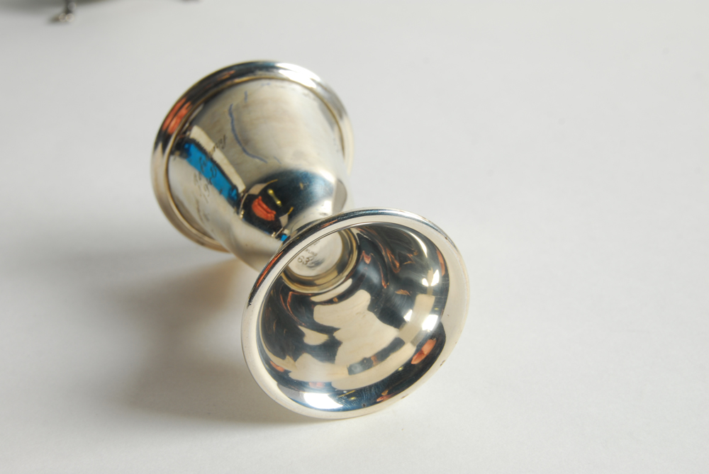 1951 Gorham Sterling Creamer and Sugar Bowl with Manchester Silver Co. Cup