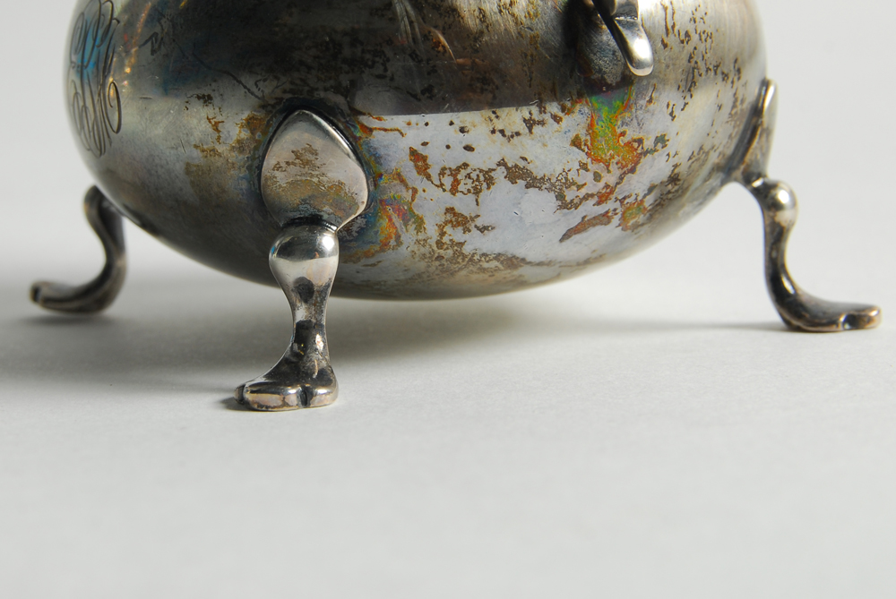 1951 Gorham Sterling Creamer and Sugar Bowl with Manchester Silver Co. Cup