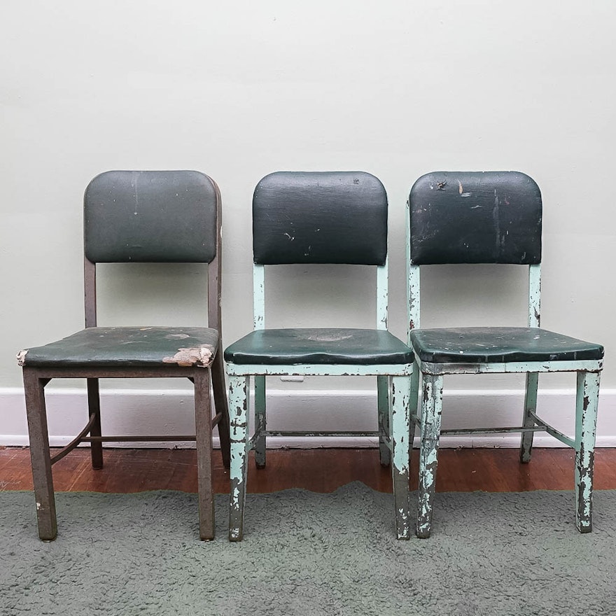 Vintage 1940s Industrial Style Chairs