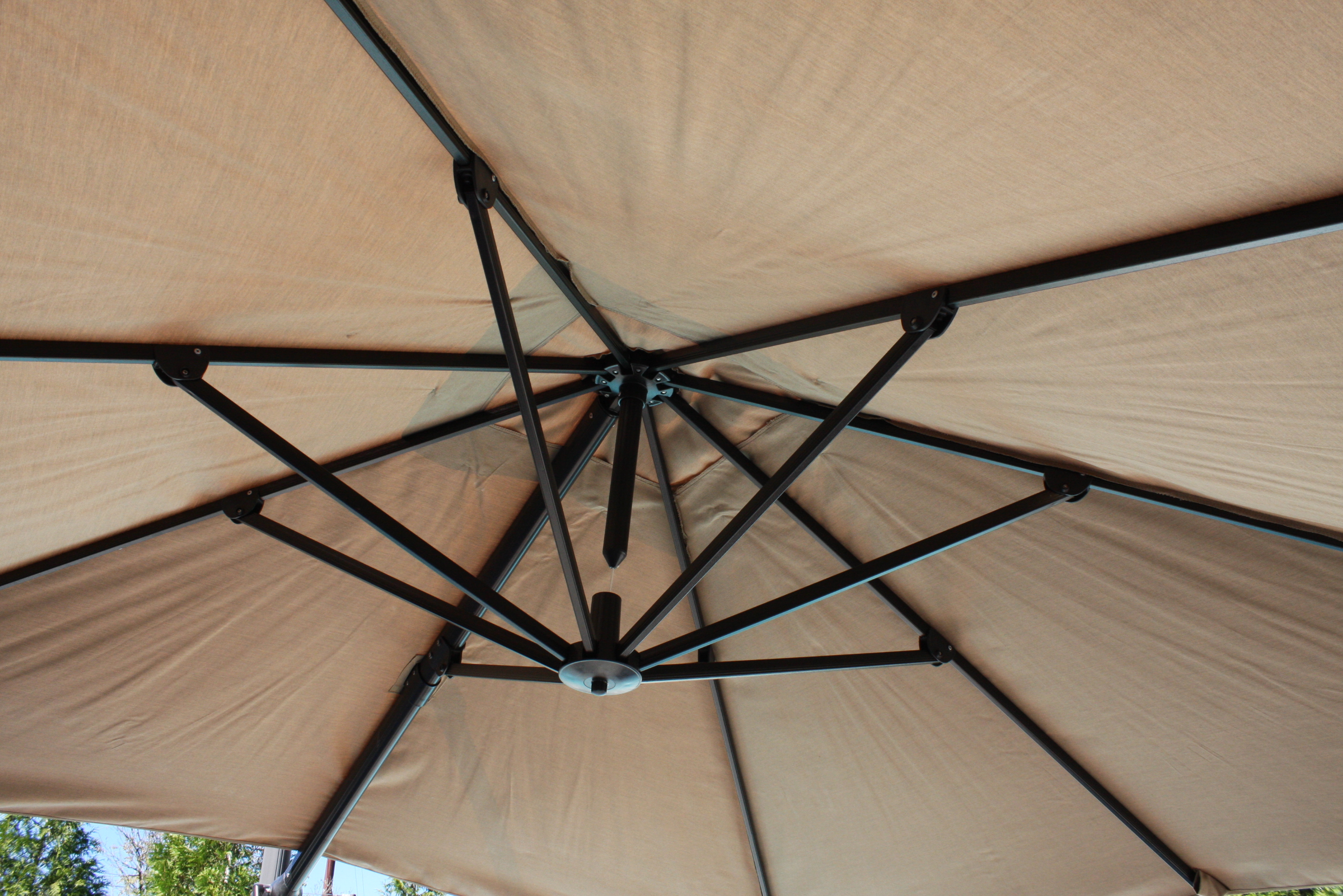 Sunbrella Outdoor Umbrella with Base and Cover
