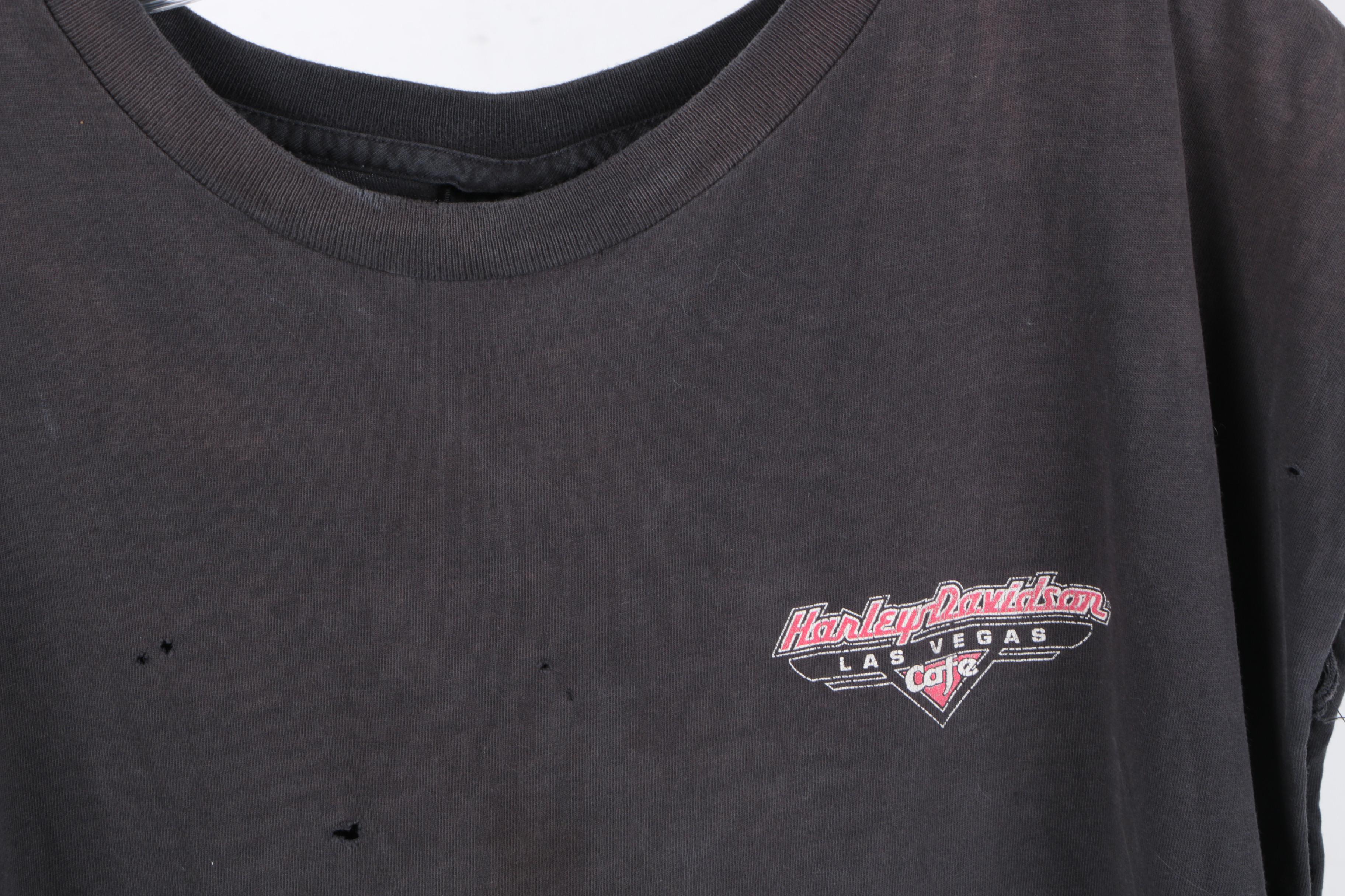 Harley-Davidson Denim Vest and T-Shirt