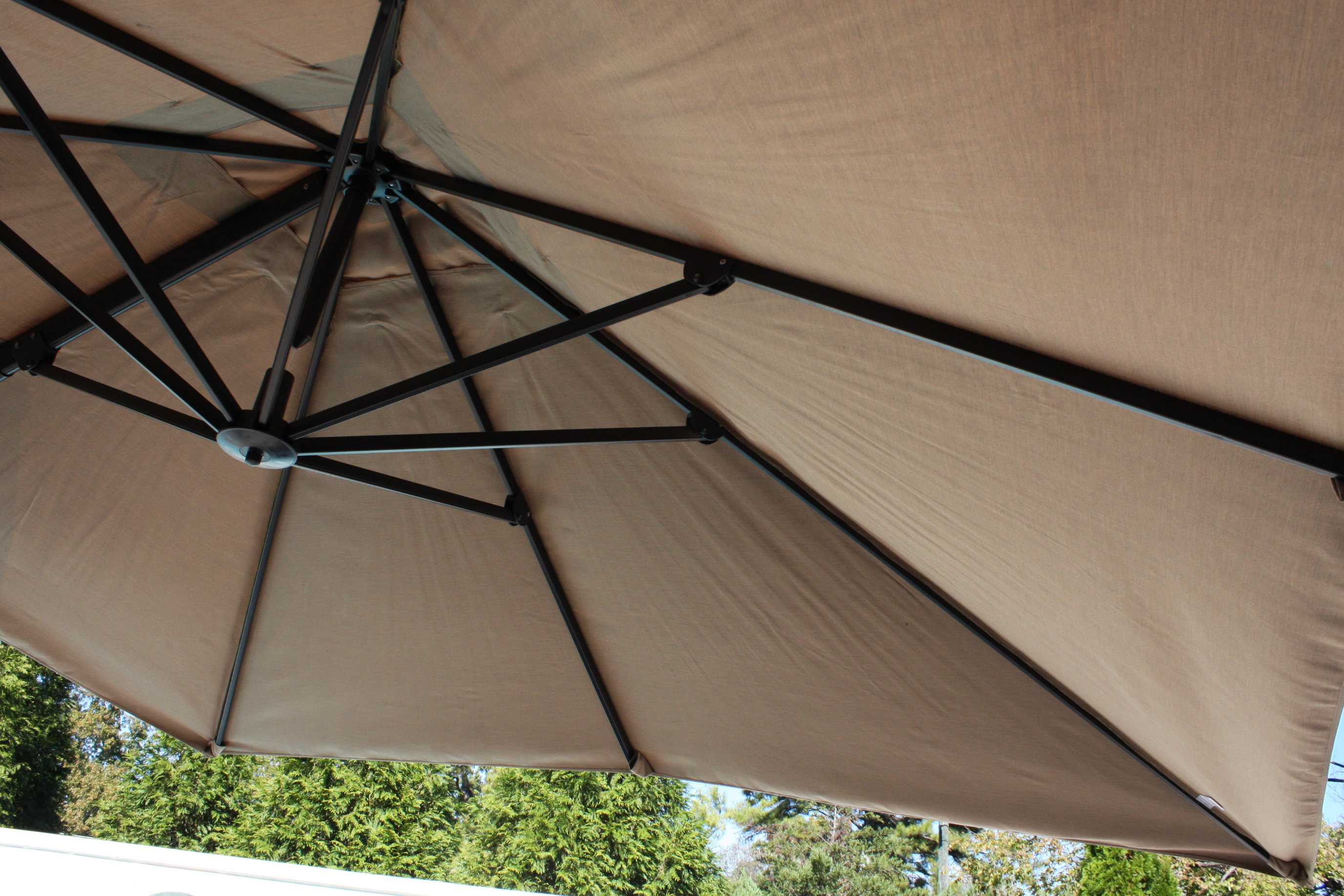 Sunbrella Outdoor Umbrella with Base and Cover