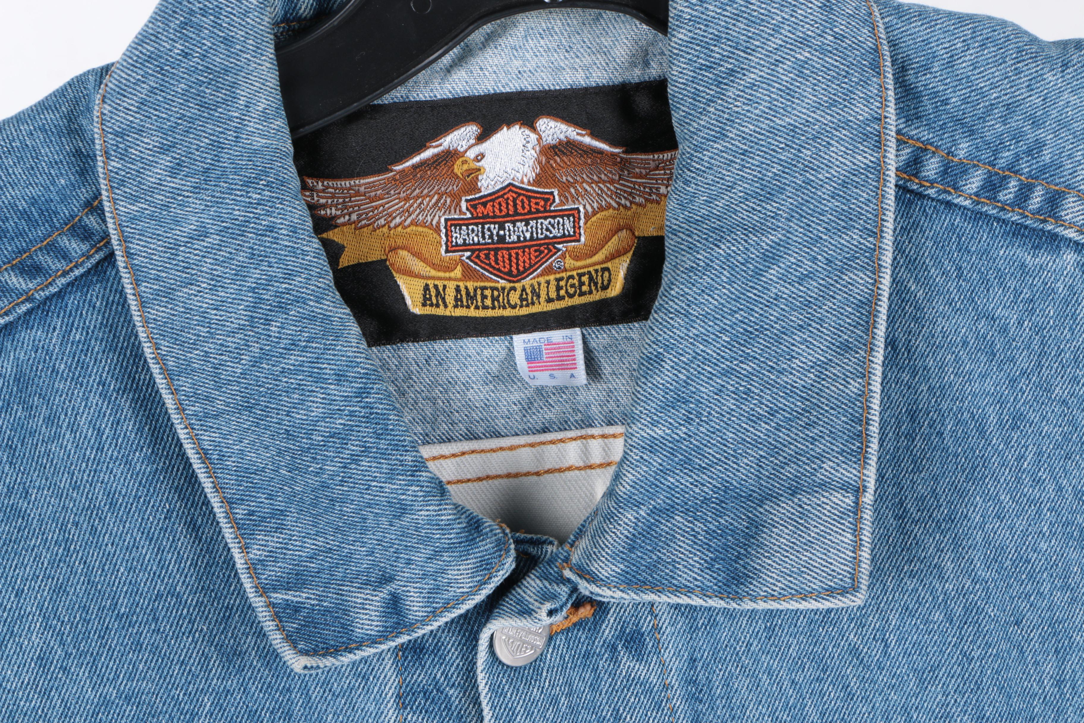 Harley-Davidson Denim Vest and T-Shirt