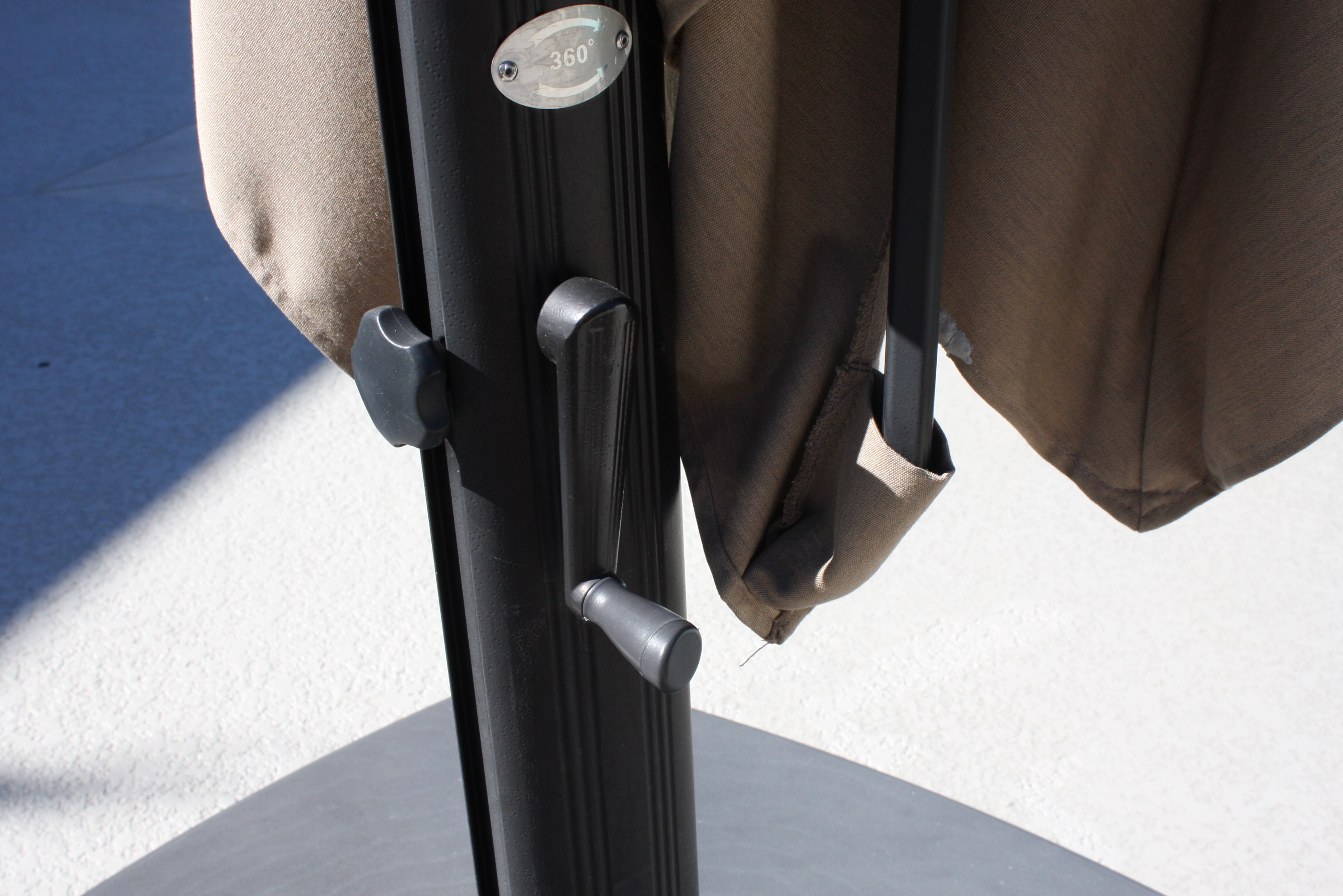 Sunbrella Outdoor Umbrella with Base and Cover