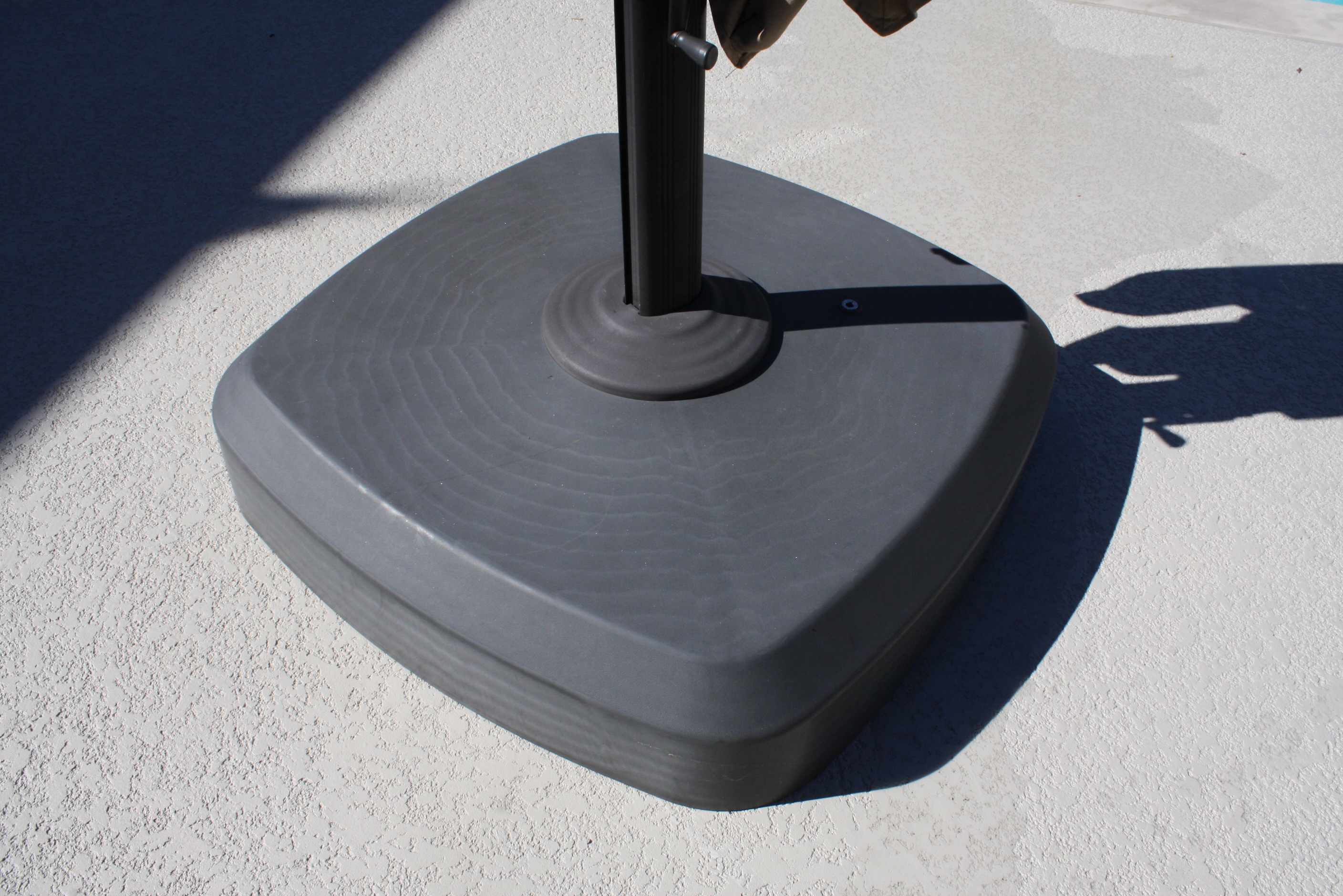 Sunbrella Outdoor Umbrella with Base and Cover