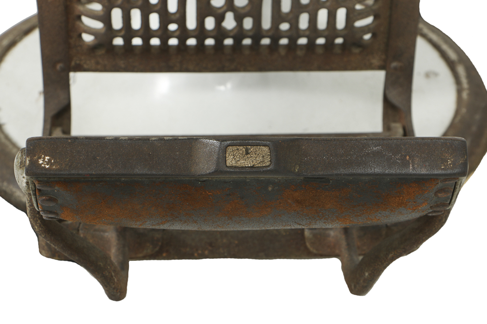 Antique Universal Enameled Porcelain Barber Chair