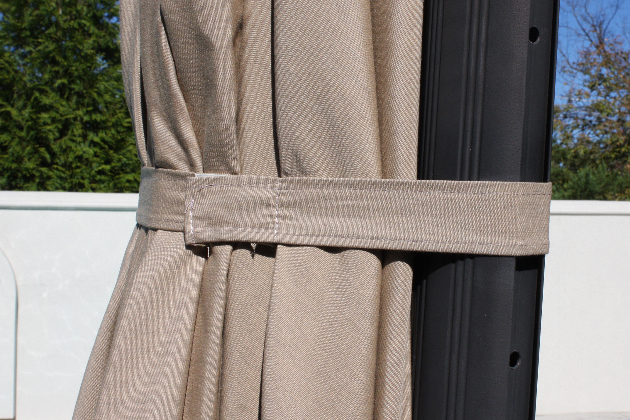 Sunbrella Outdoor Umbrella with Base and Cover