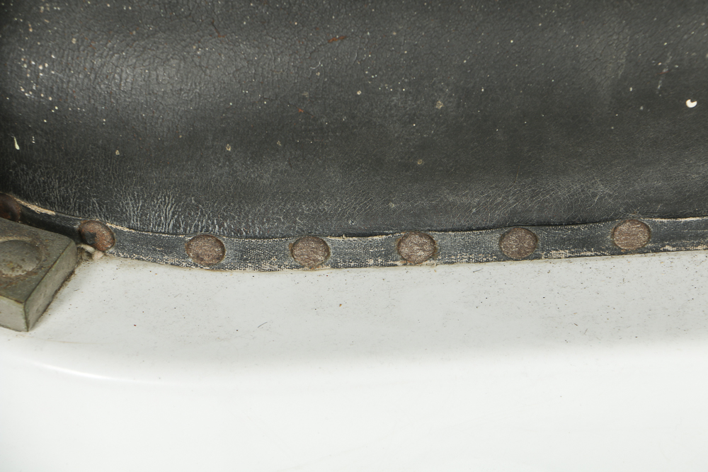 Antique Universal Enameled Porcelain Barber Chair