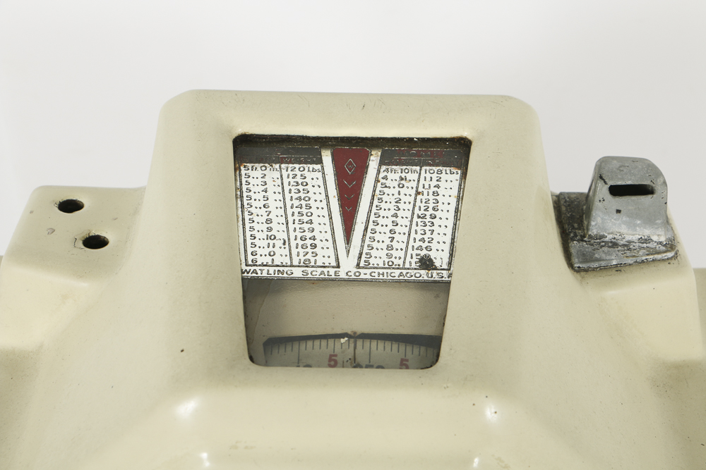 Vintage Coin-Operated Floor Scale by Watling Scale Co. of Chicago