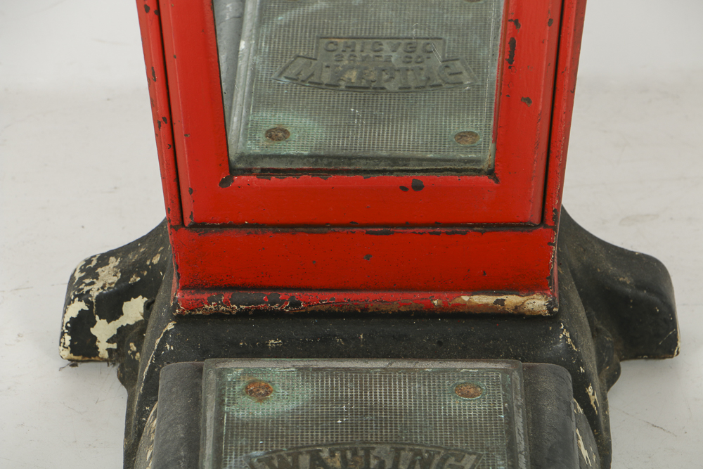 Vintage Coin-Operated Floor Scale by Watling Scale Co. of Chicago