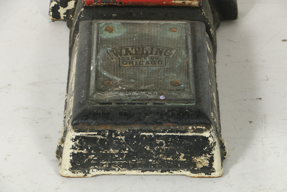 Vintage Coin-Operated Floor Scale by Watling Scale Co. of Chicago
