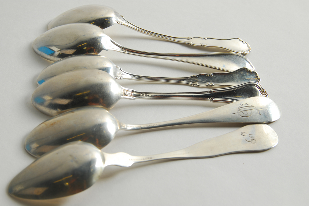 Gorham "Fairfax" and Other Sterling Silver Spoons and Serving Utensils