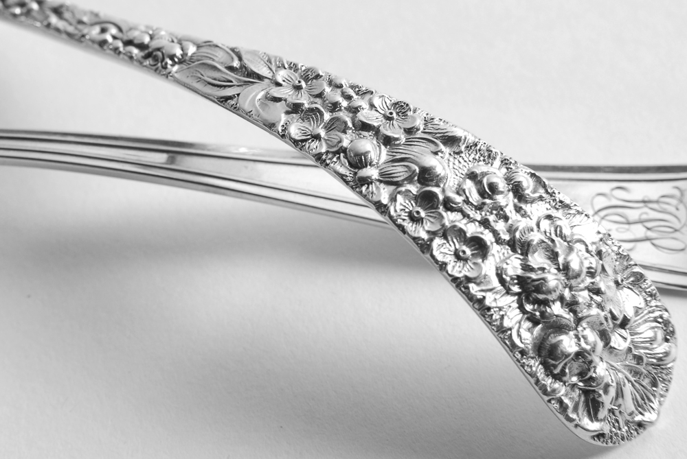 Gorham "Fairfax" and Other Sterling Silver Spoons and Serving Utensils